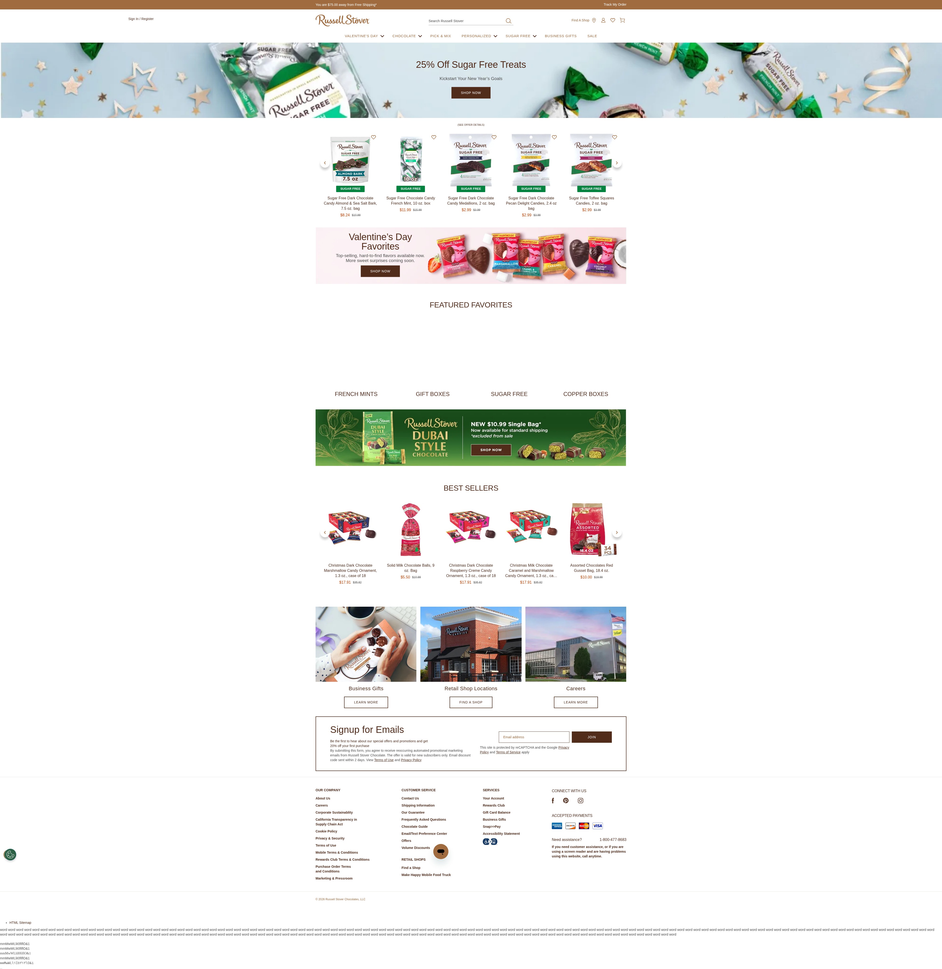 Screenshot of russellstover.com