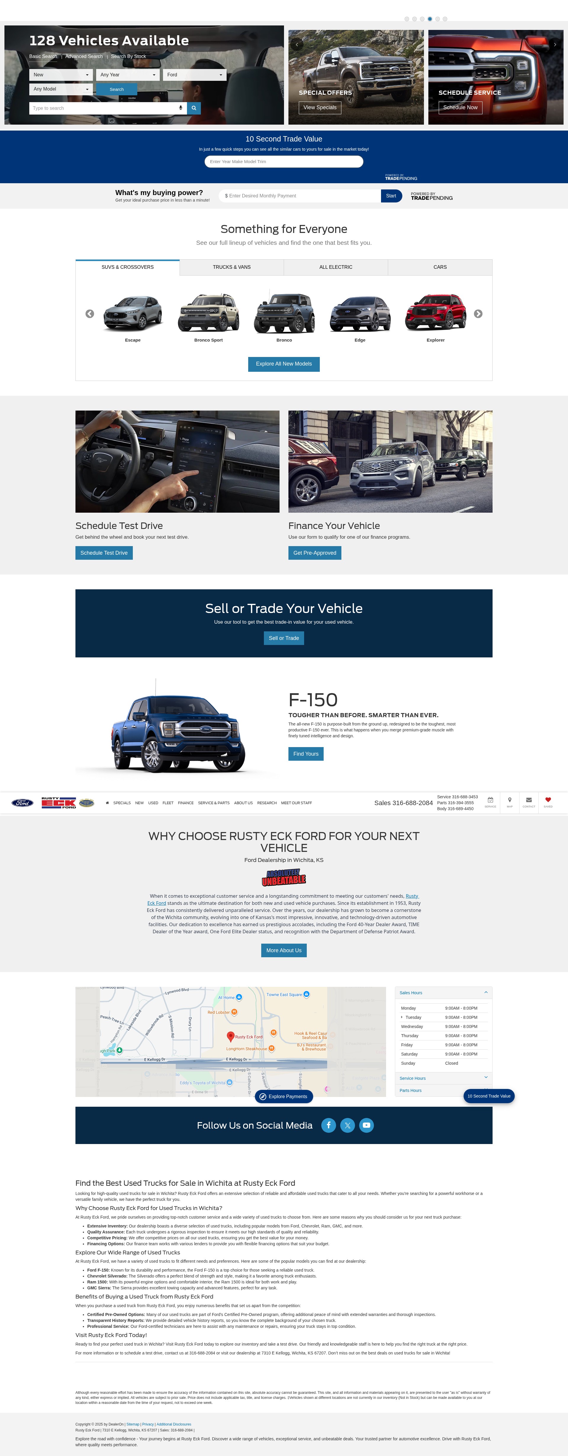Screenshot of rustyeckford.com