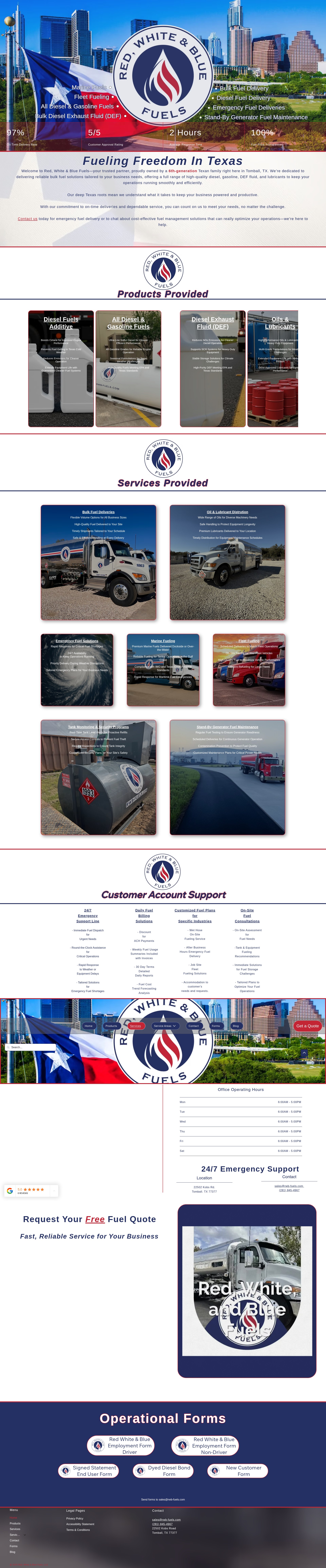 Screenshot of rwb-fuels.com