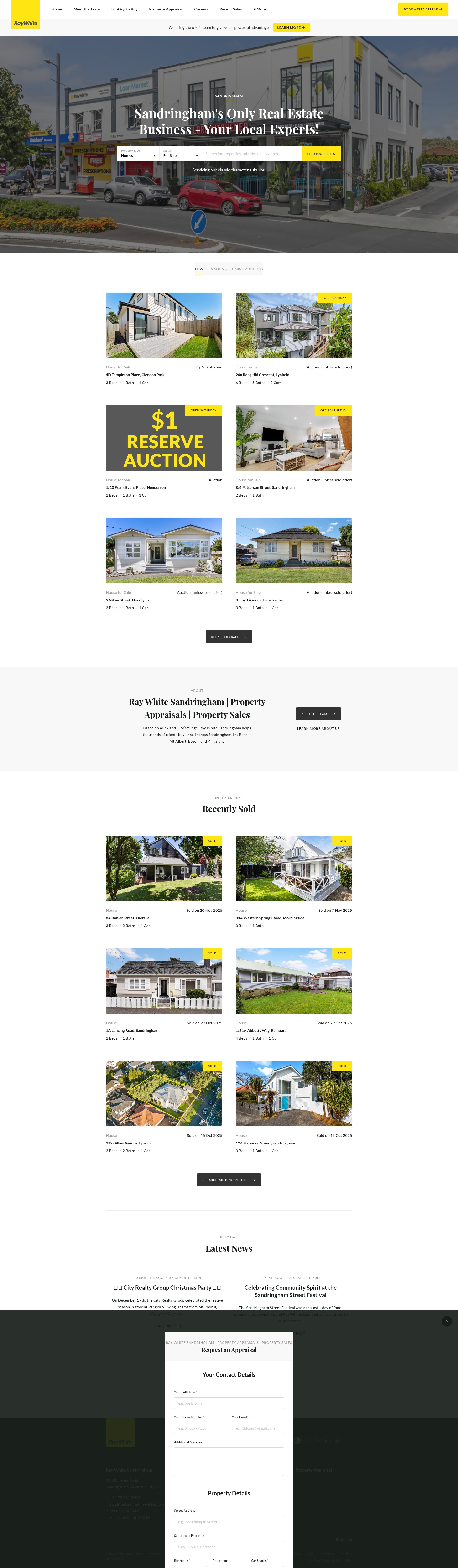 Screenshot of rwsandringham.co.nz