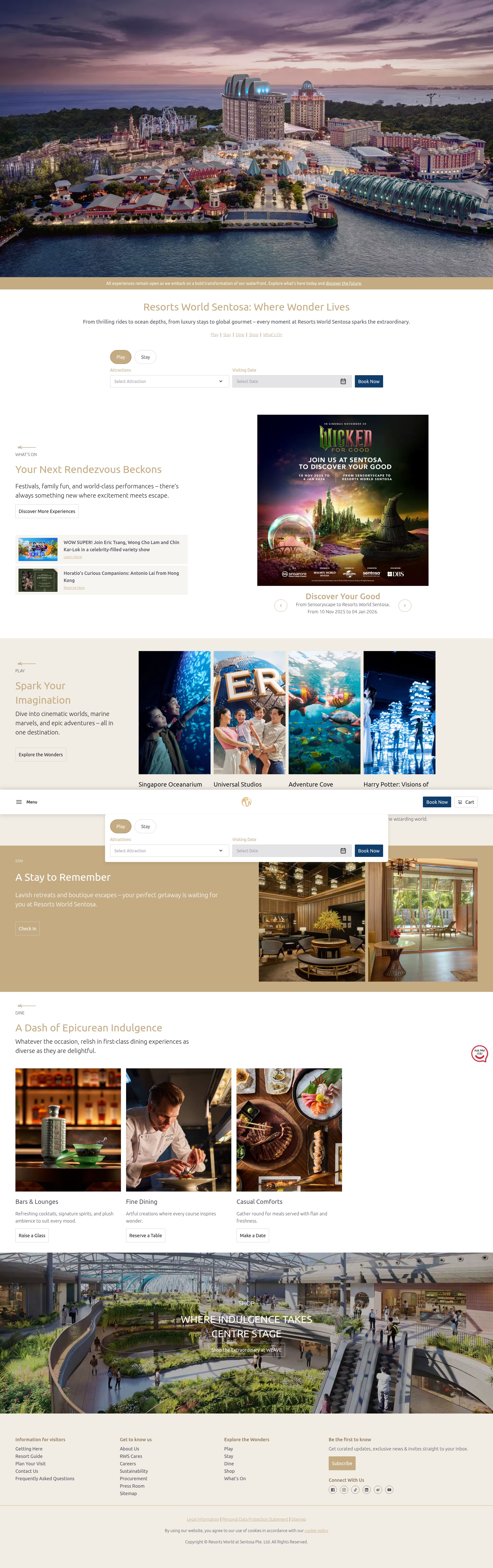 Screenshot of rwsentosa.com