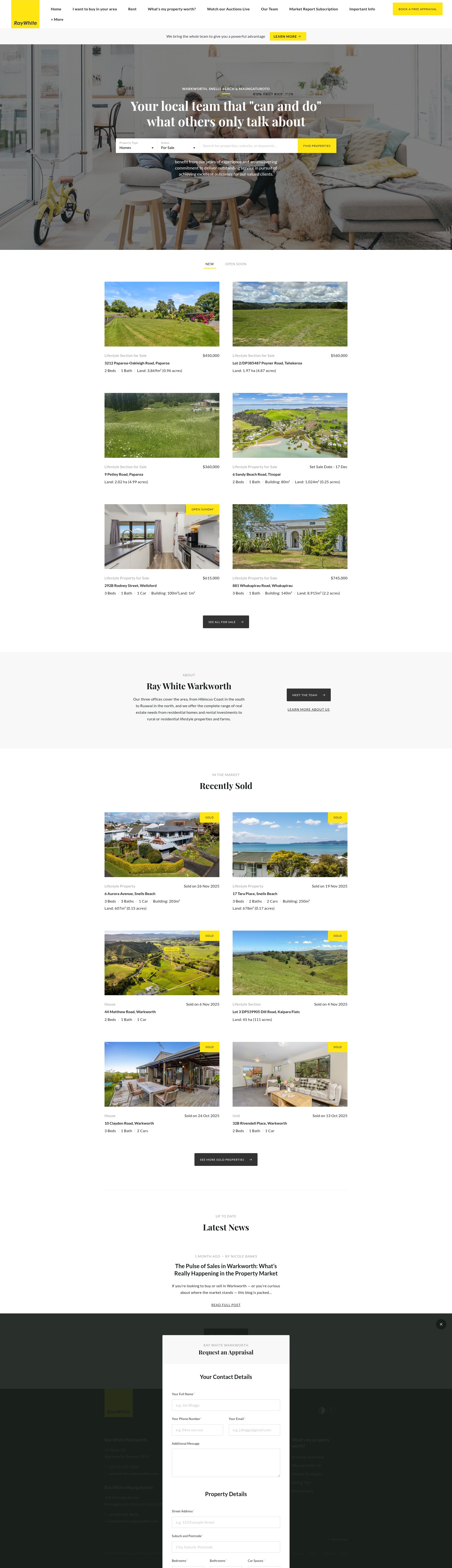 Screenshot of rwwarkworth.co.nz