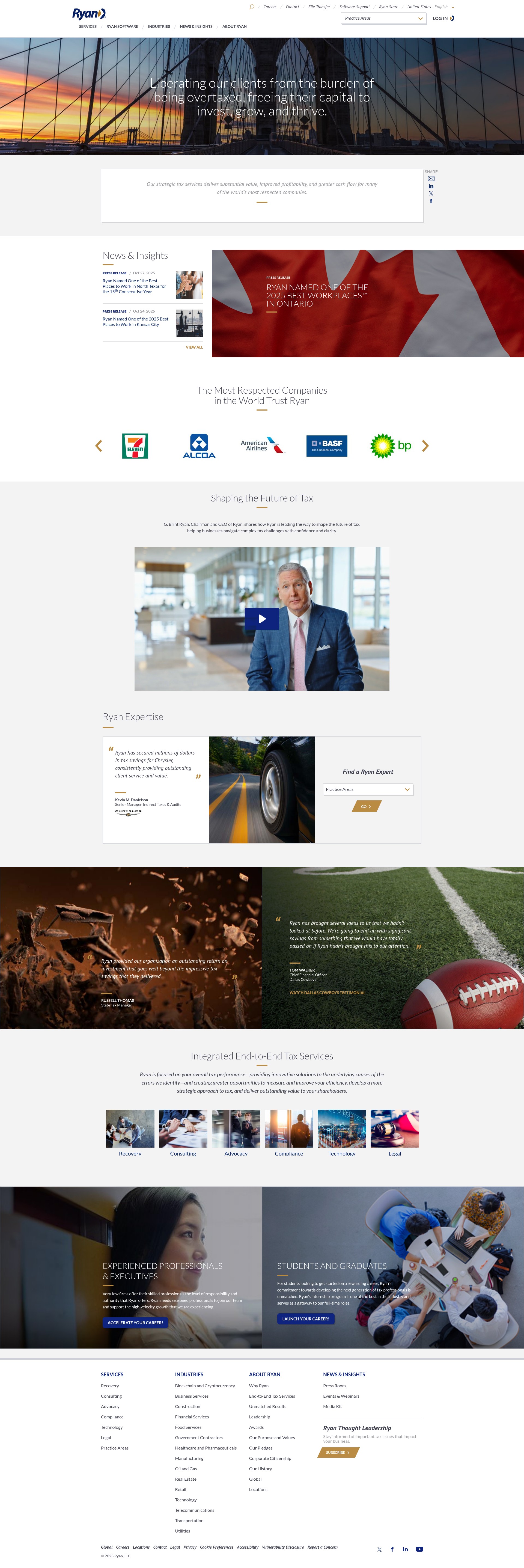 Screenshot of ryan.com