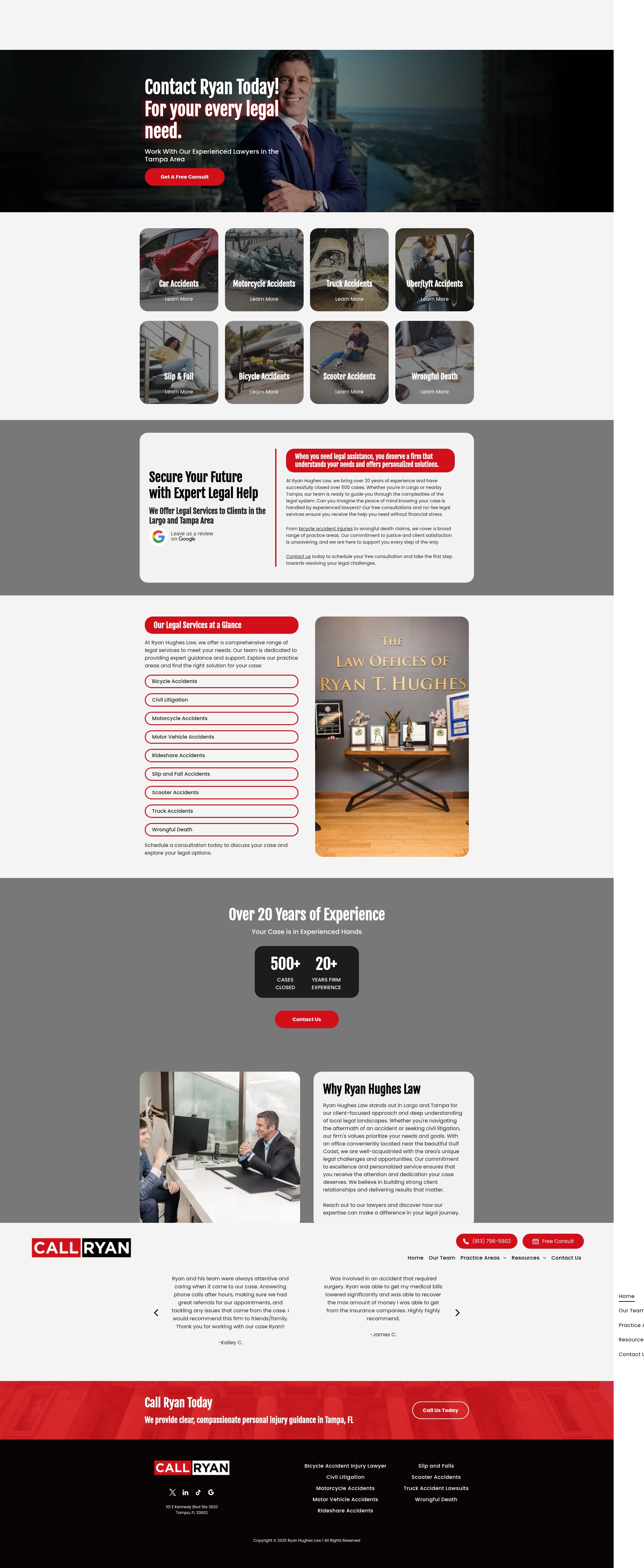 Screenshot of ryanhugheslaw.com