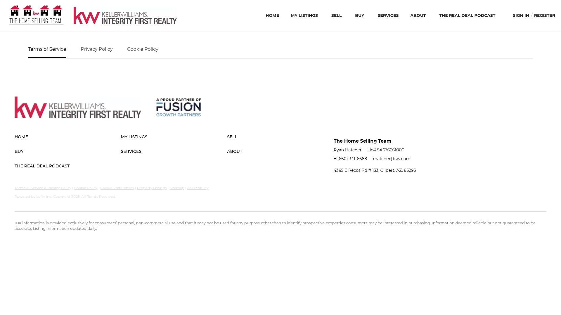 Screenshot of ryansellsazhomes.com
