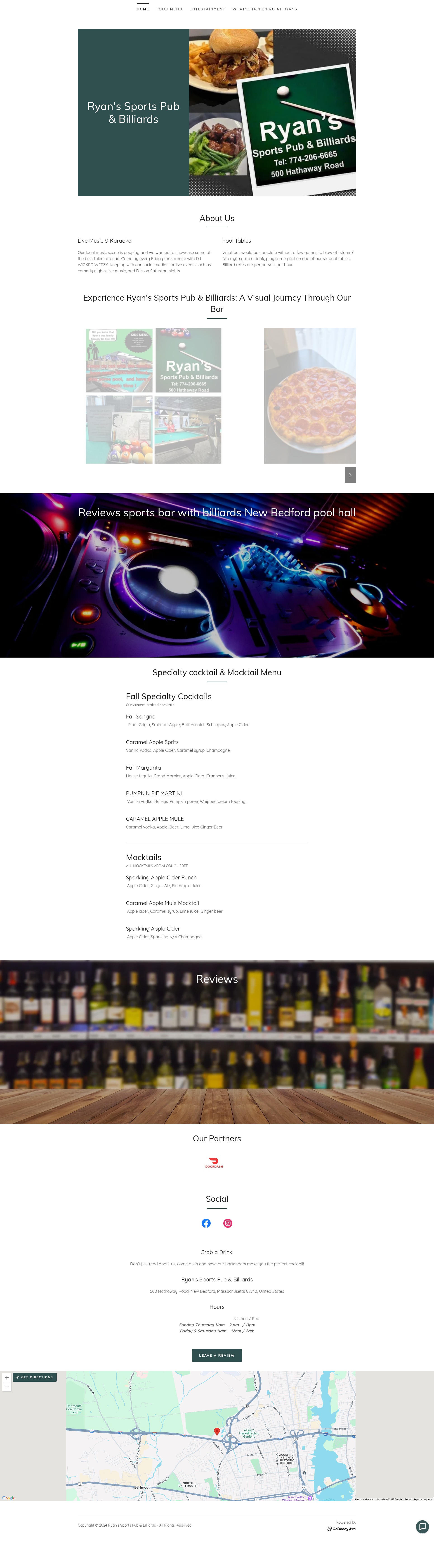 Screenshot of ryanspubnb.com