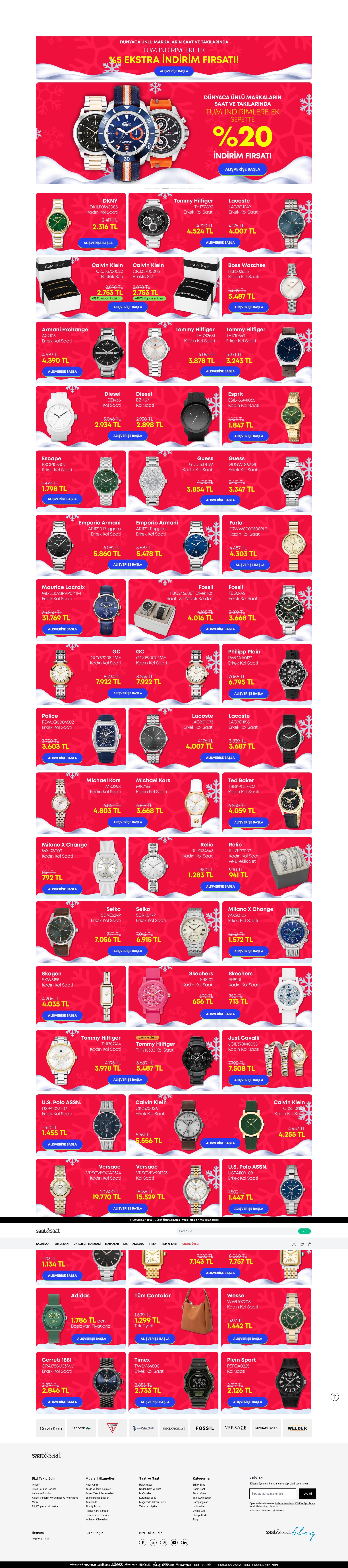 Screenshot of saatvesaat.com.tr
