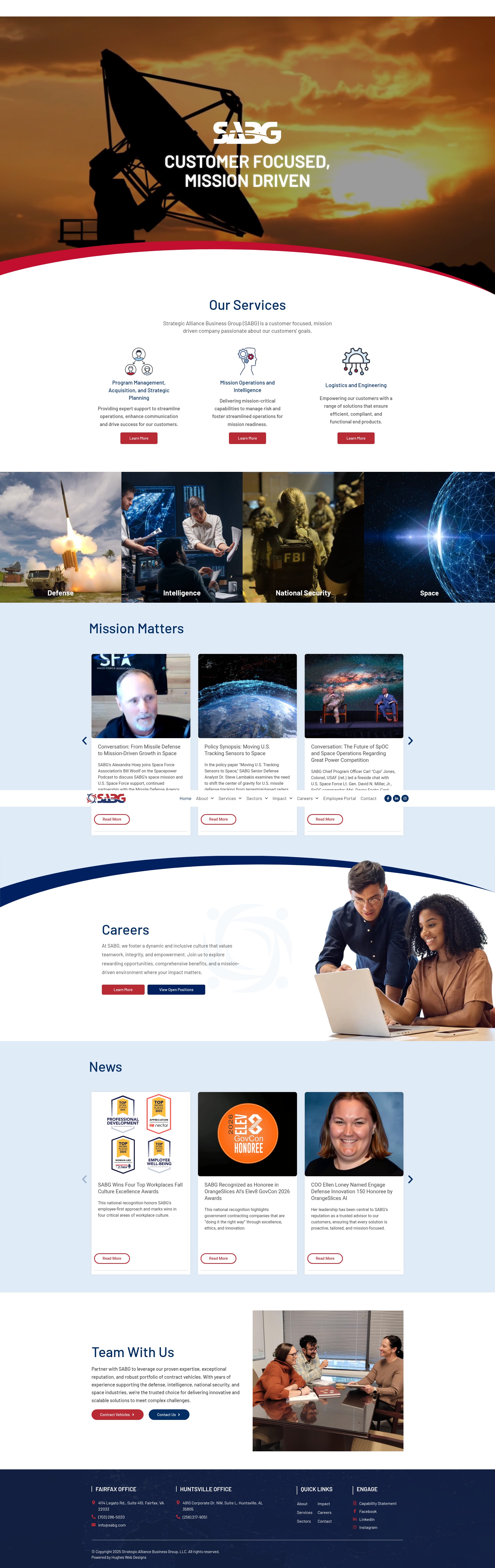 Screenshot of sabg.com
