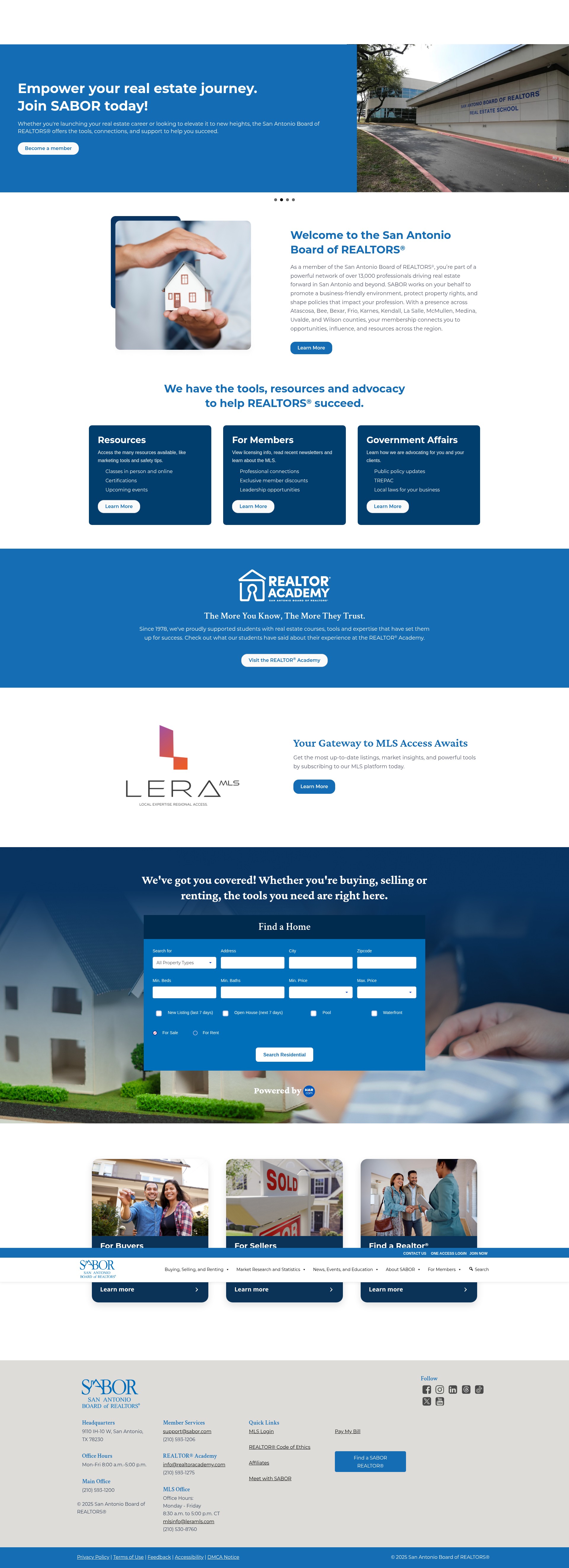 Screenshot of sabor.com