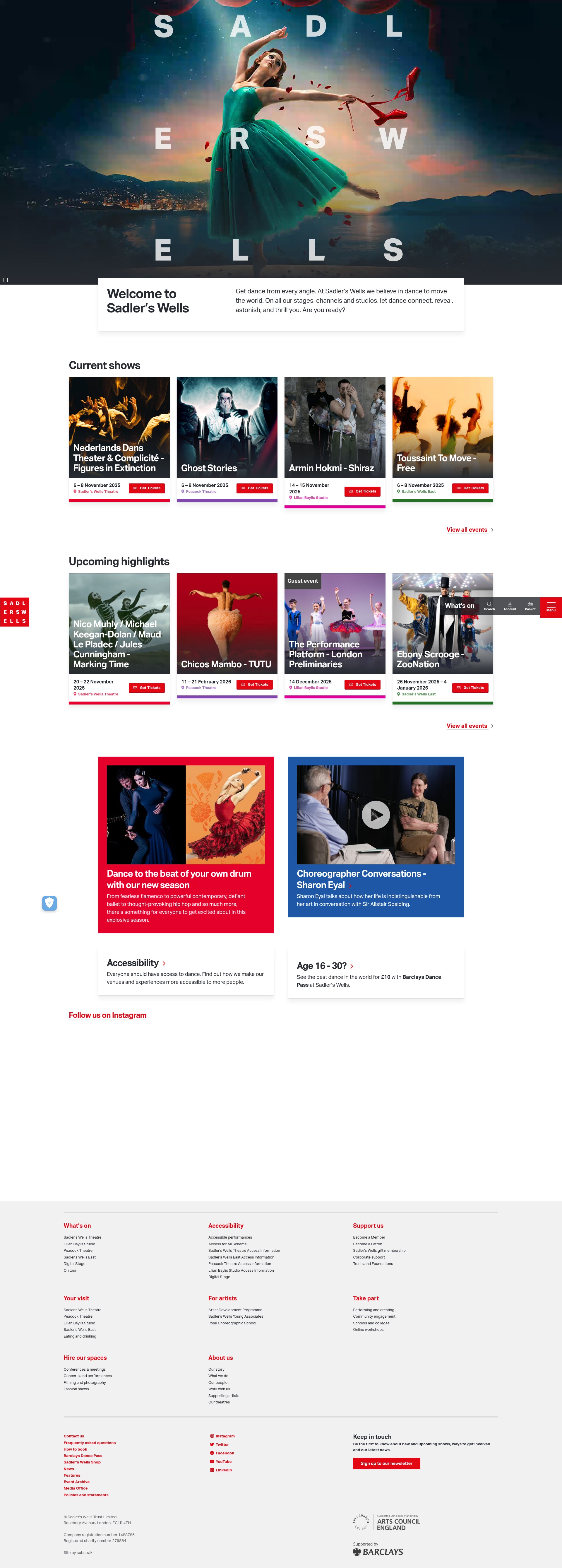 Screenshot of sadlerswells.com