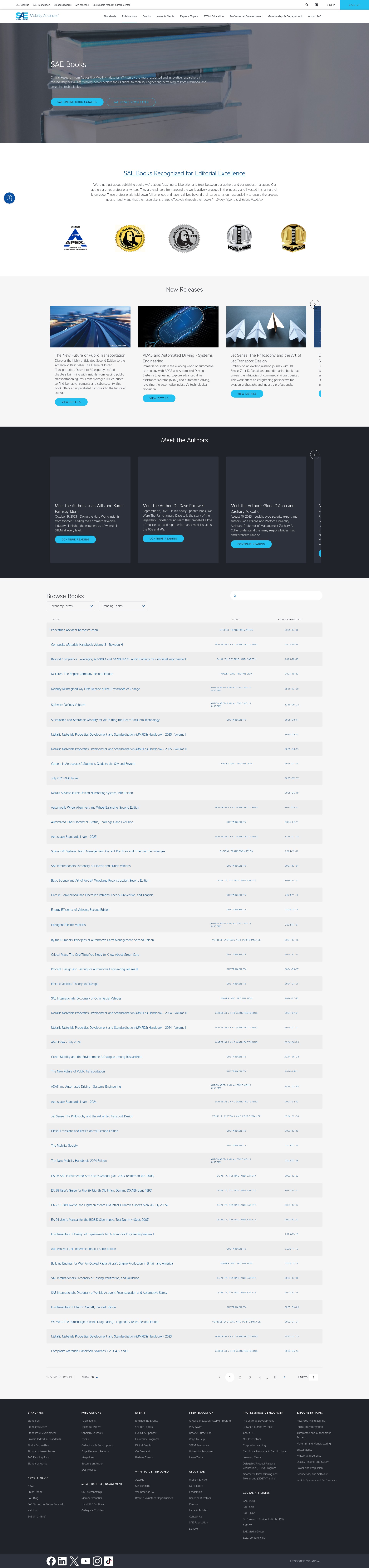 Screenshot of sae.org