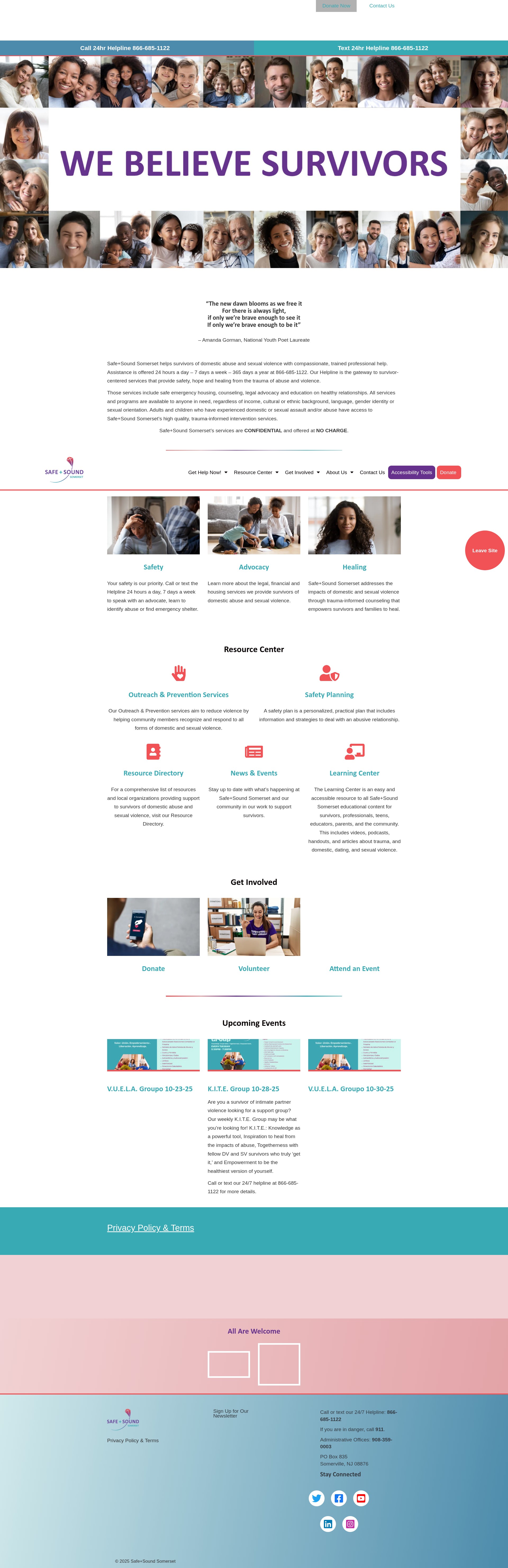 Screenshot of safe-sound.org