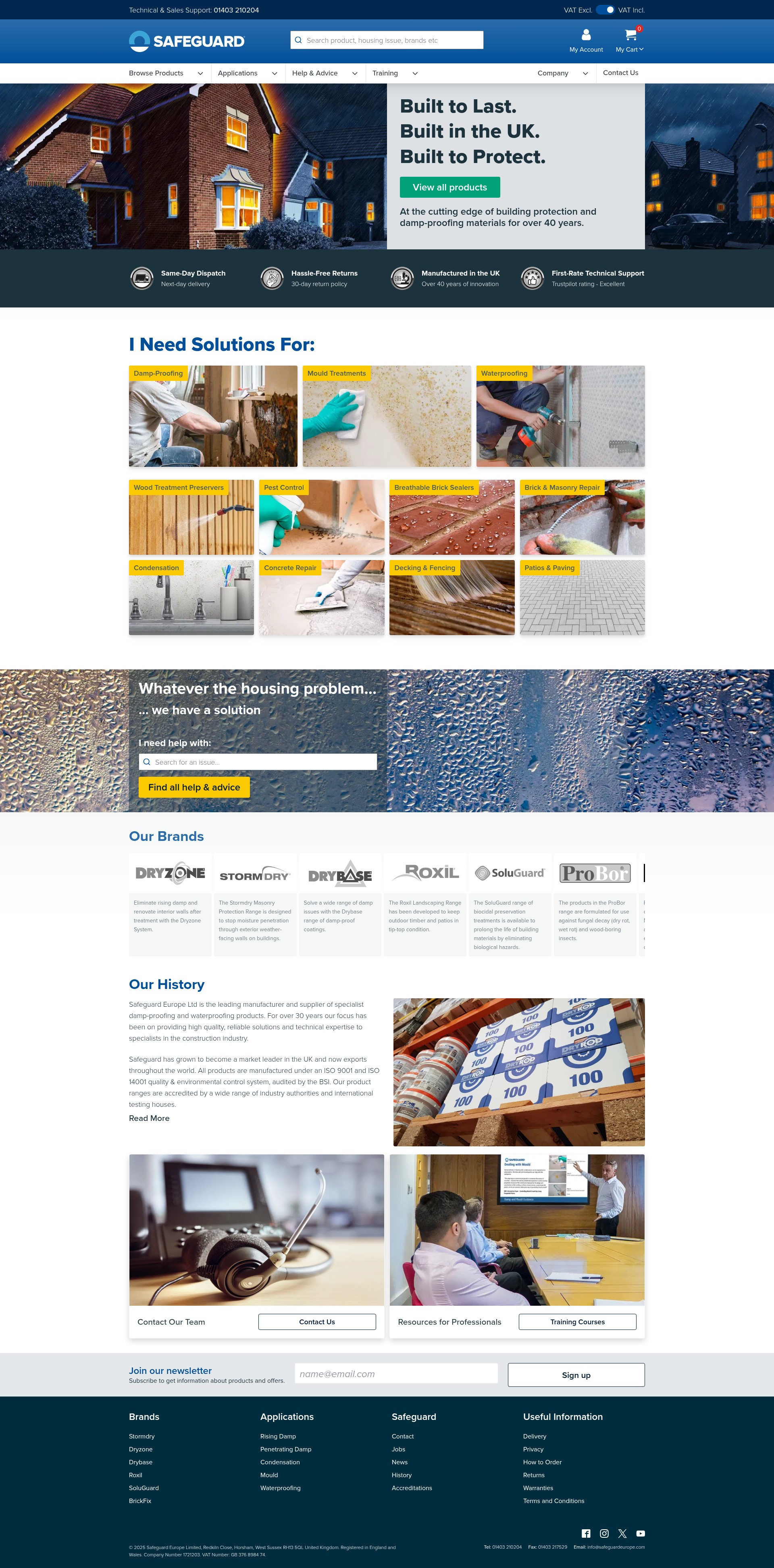 Screenshot of safeguardstore.co.uk