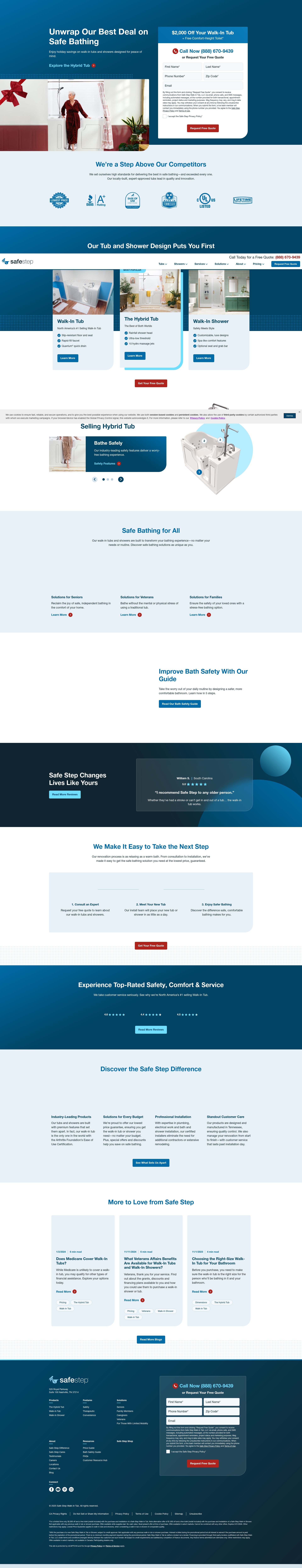 Screenshot of safesteptub.com