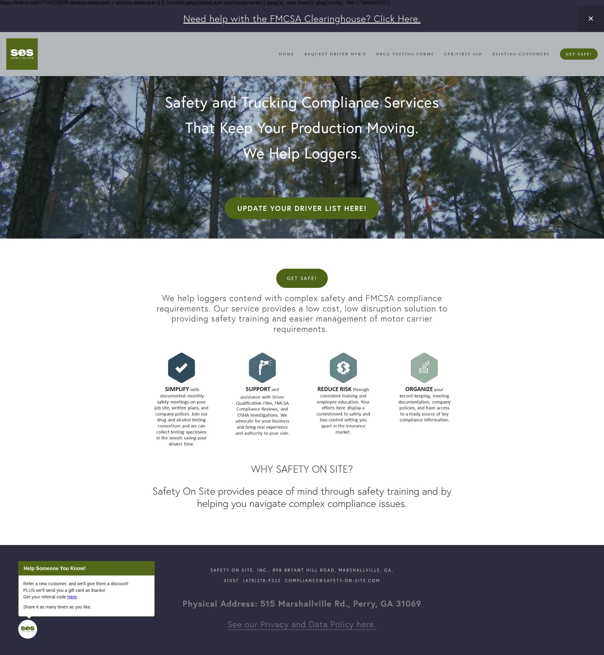 Screenshot of safety-on-site.com
