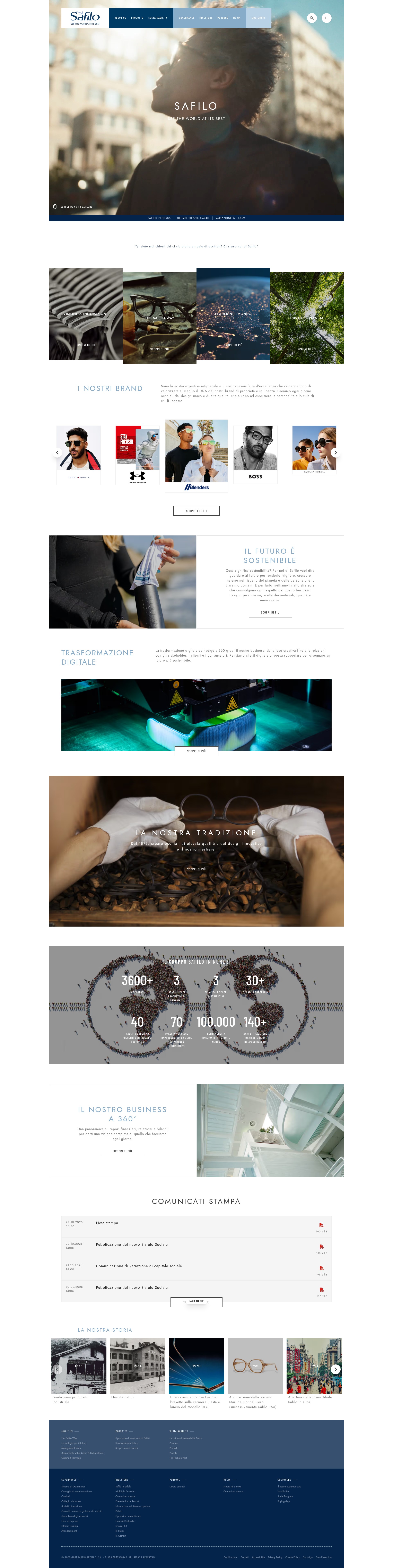 Screenshot of safilogroup.com
