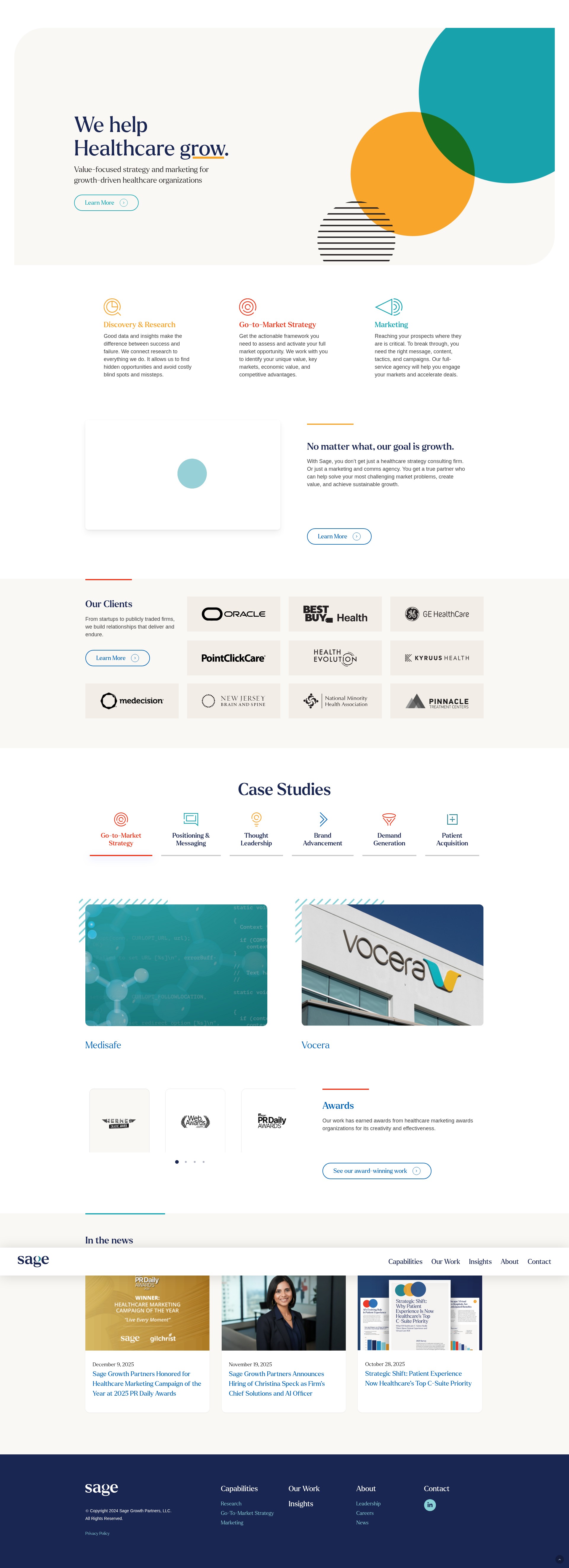 Screenshot of sage-growth.com