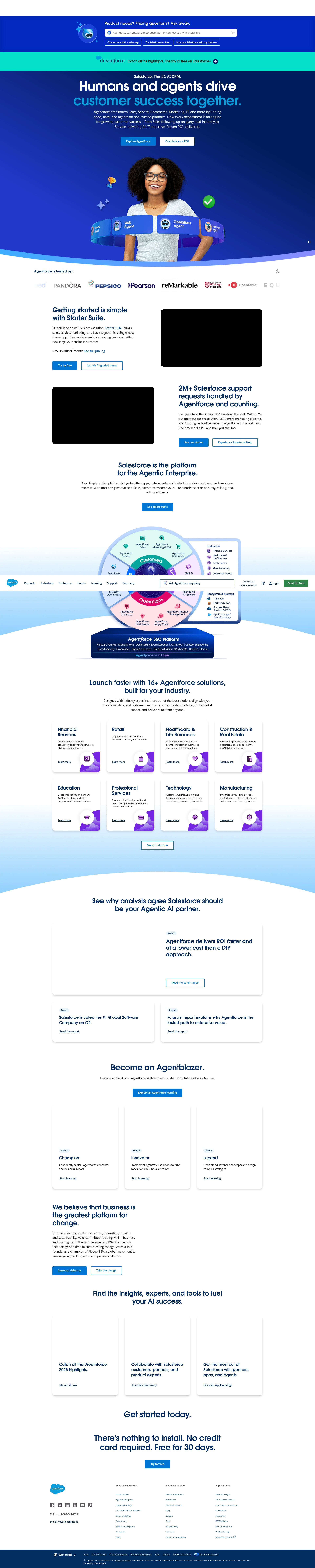 Screenshot of salesforce.com