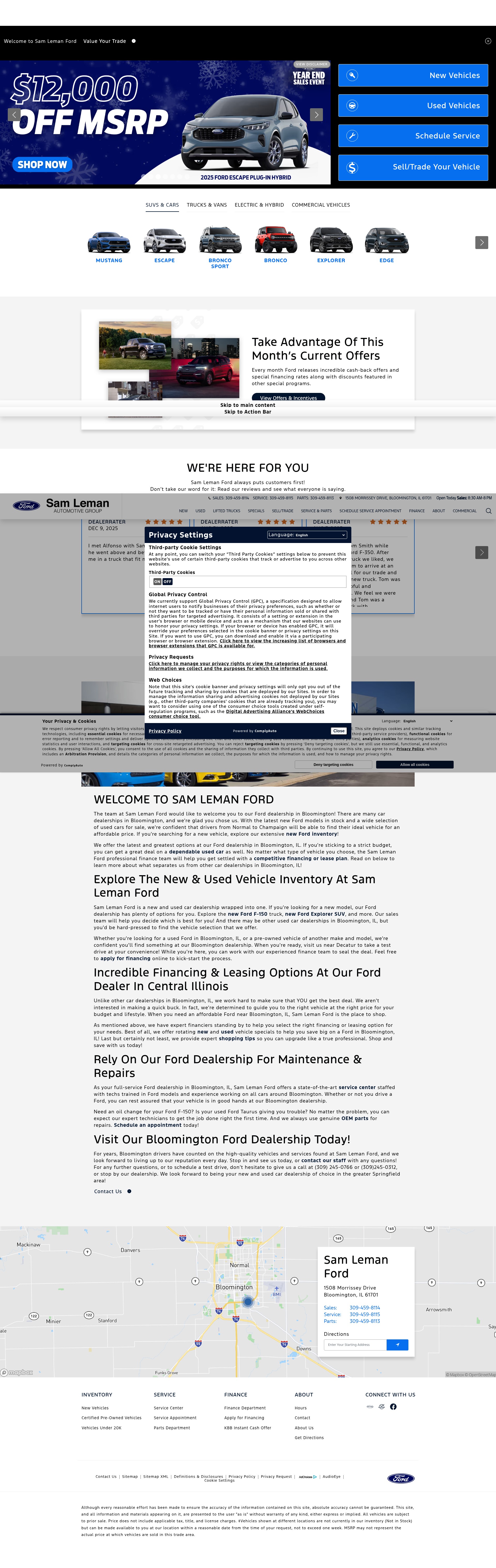 Screenshot of samlemanford.com