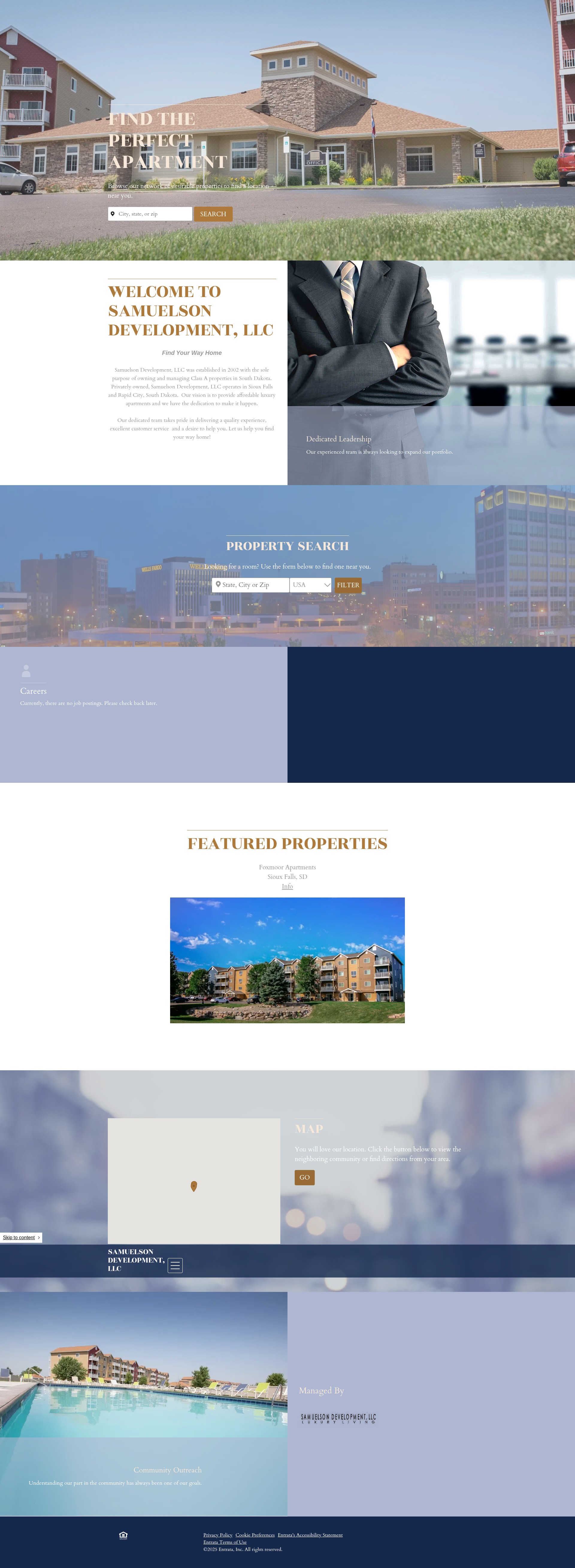 Screenshot of samuelsondevelopment.com