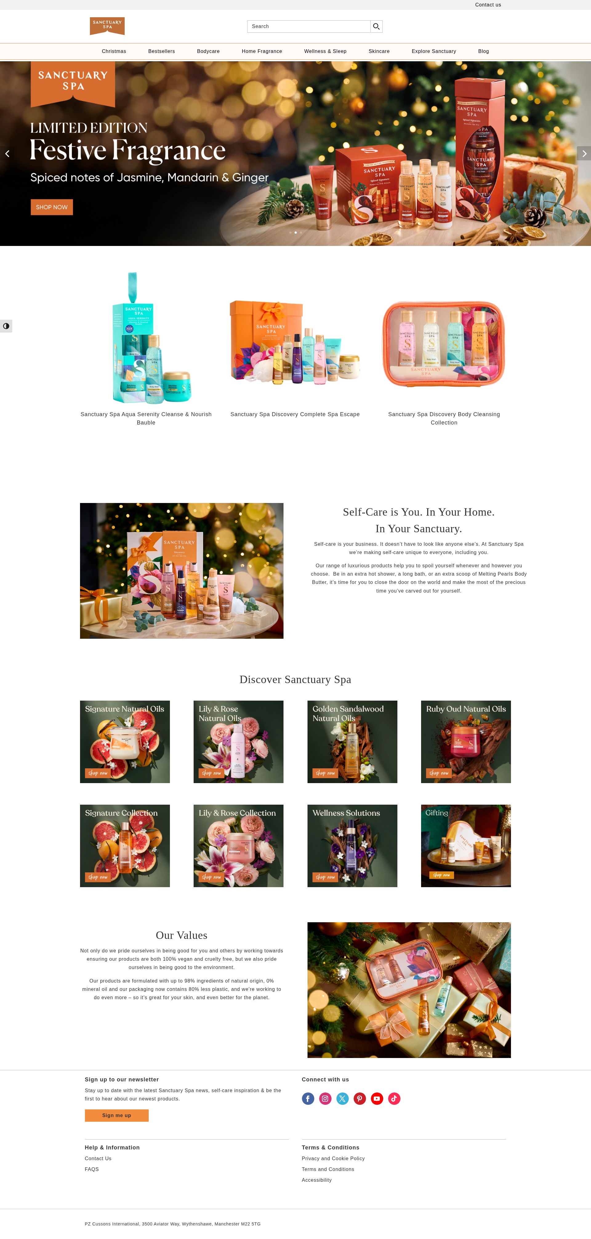 Screenshot of sanctuary.com
