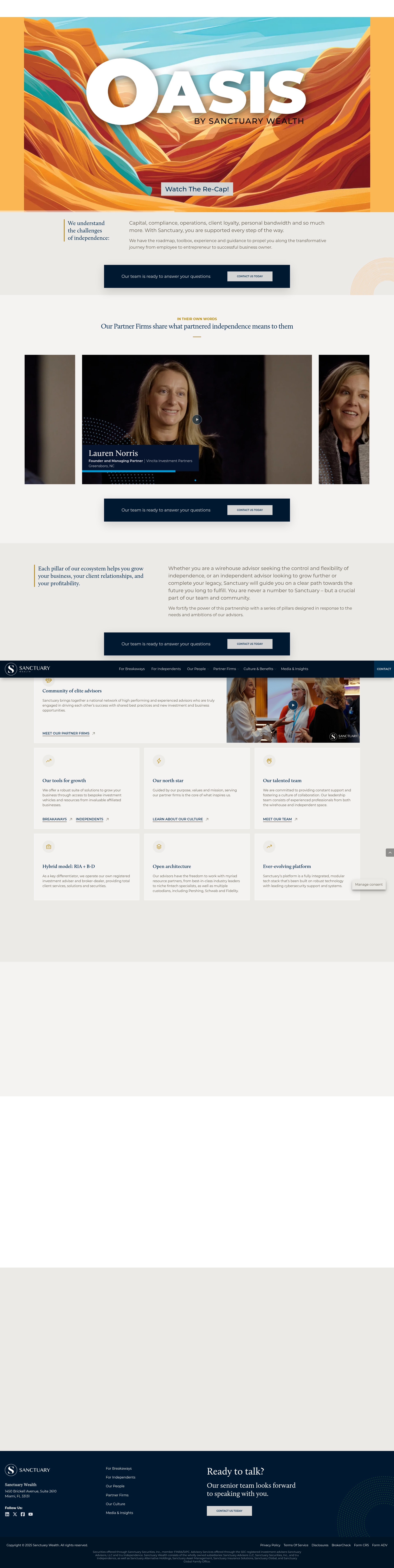 Screenshot of sanctuarywealth.com