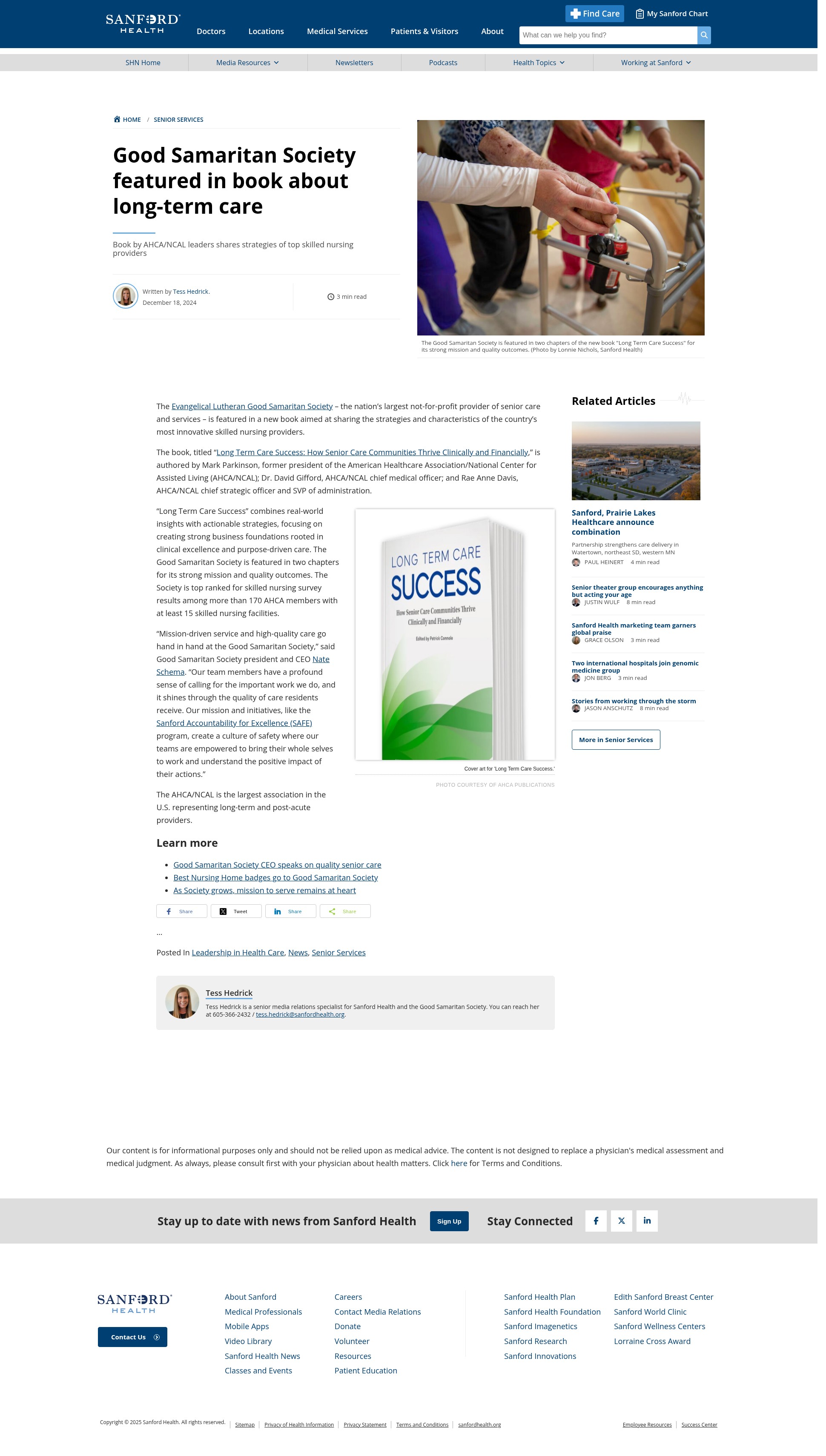 Screenshot of sanfordlorrainecross.com