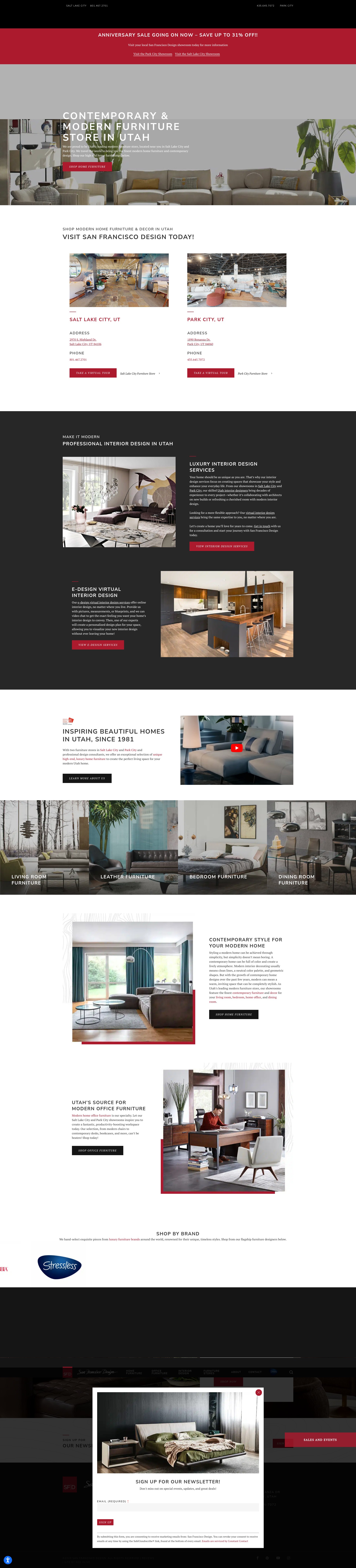 Screenshot of sanfrandesign.com