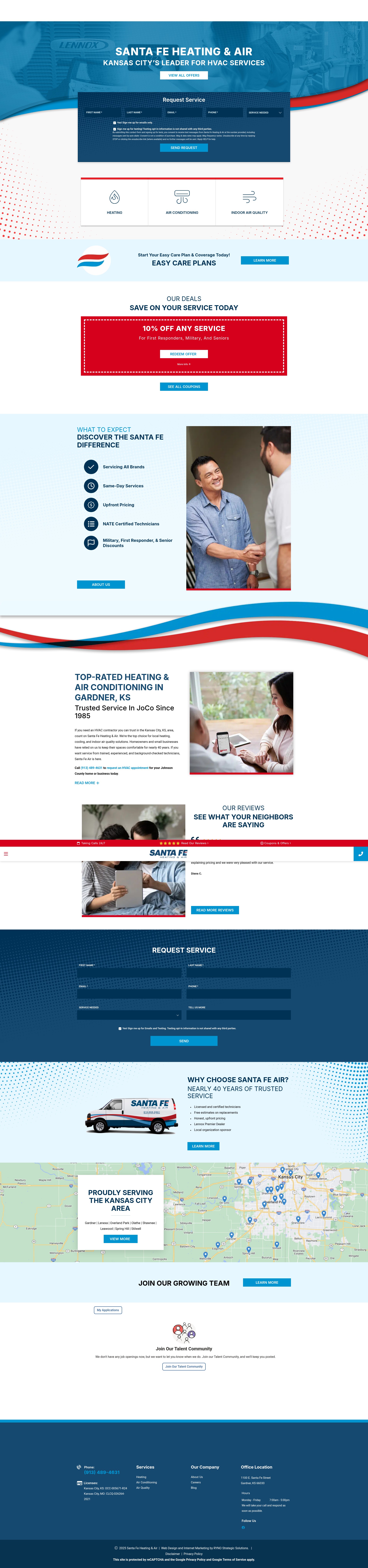 Screenshot of santafeair.com