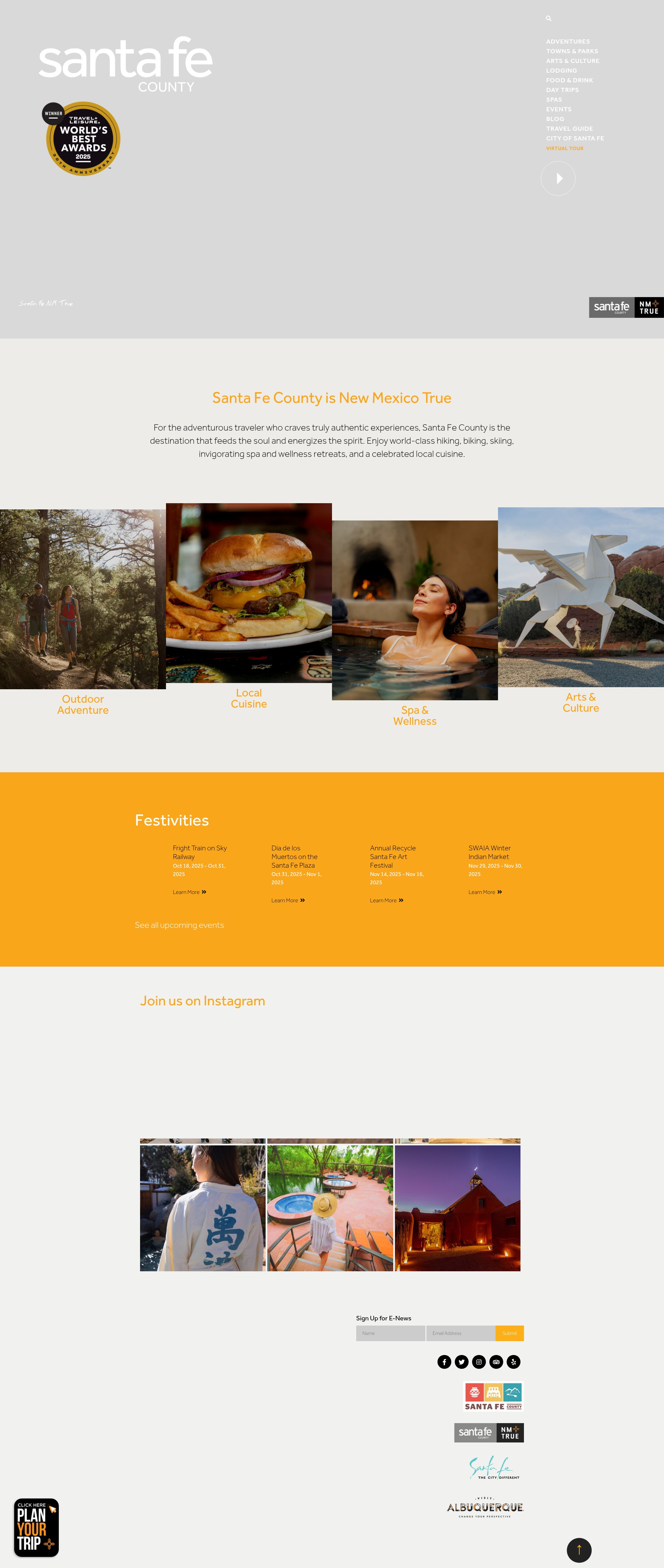 Screenshot of santafenmtrue.com