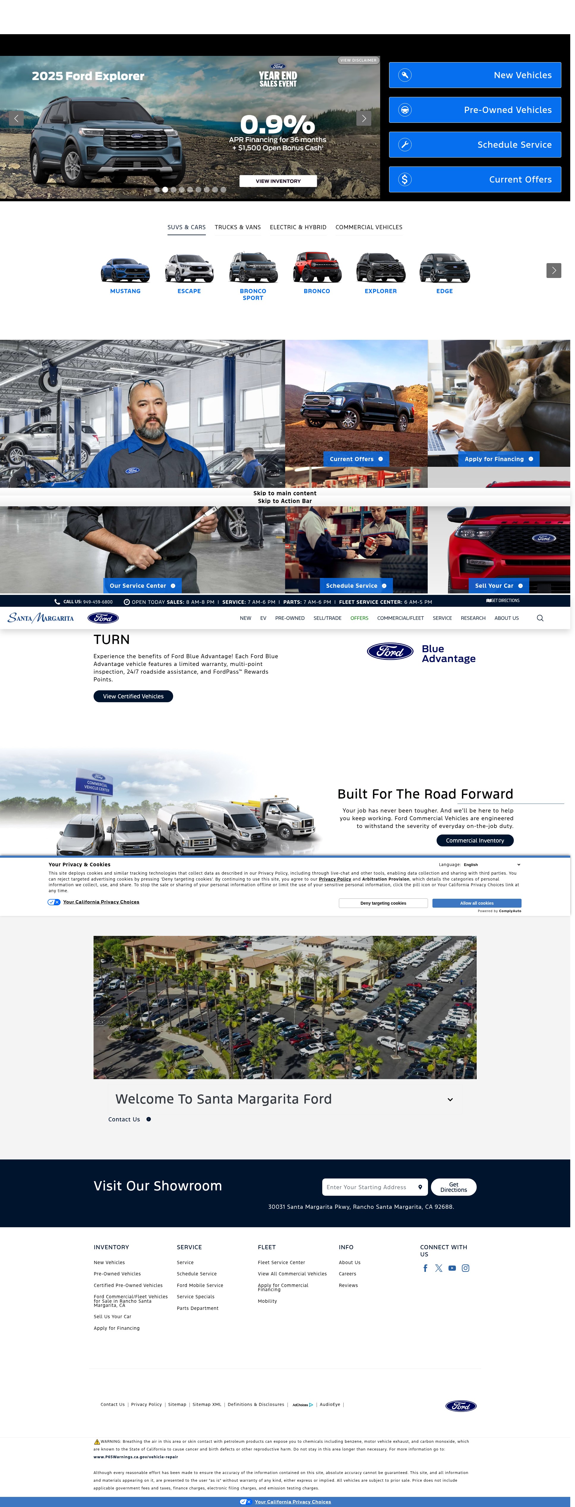 Screenshot of santamargaritaford.com