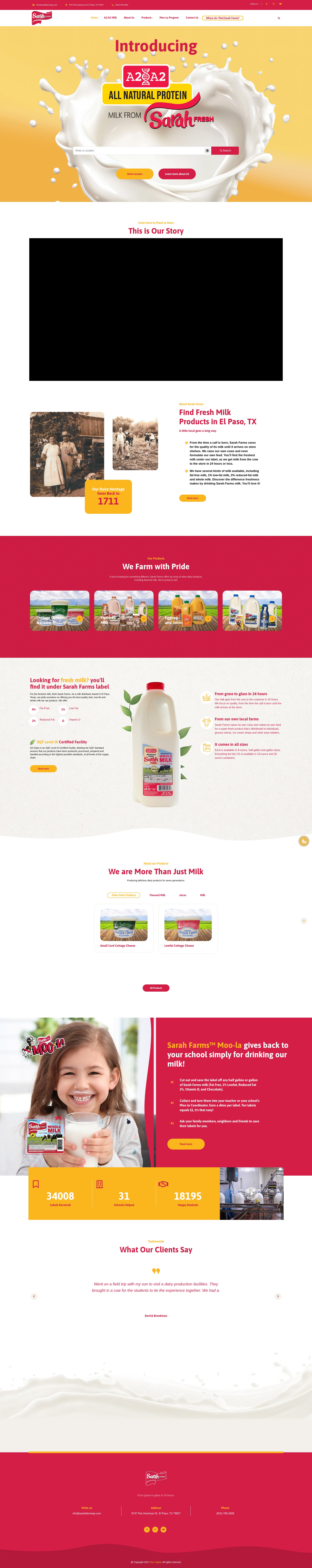 Screenshot of sarahfarmsep.com