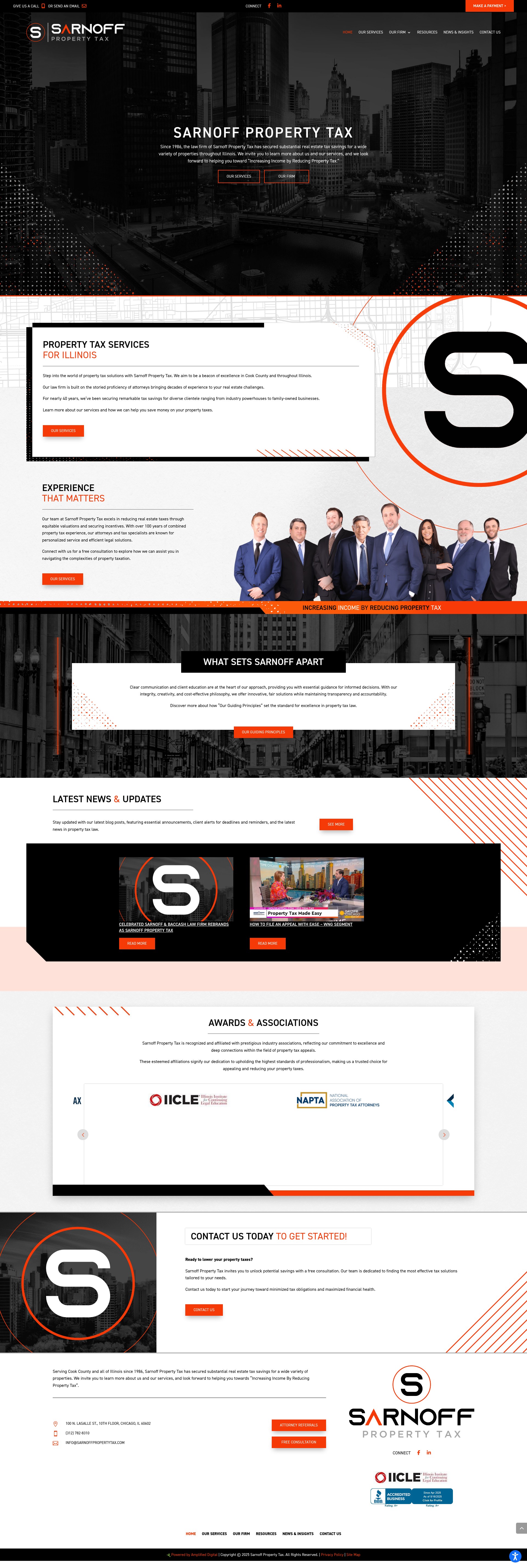 Screenshot of sarnoffpropertytax.com