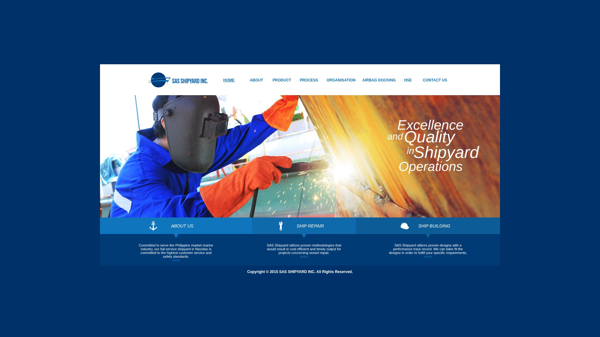 Screenshot of sasshipyard.com