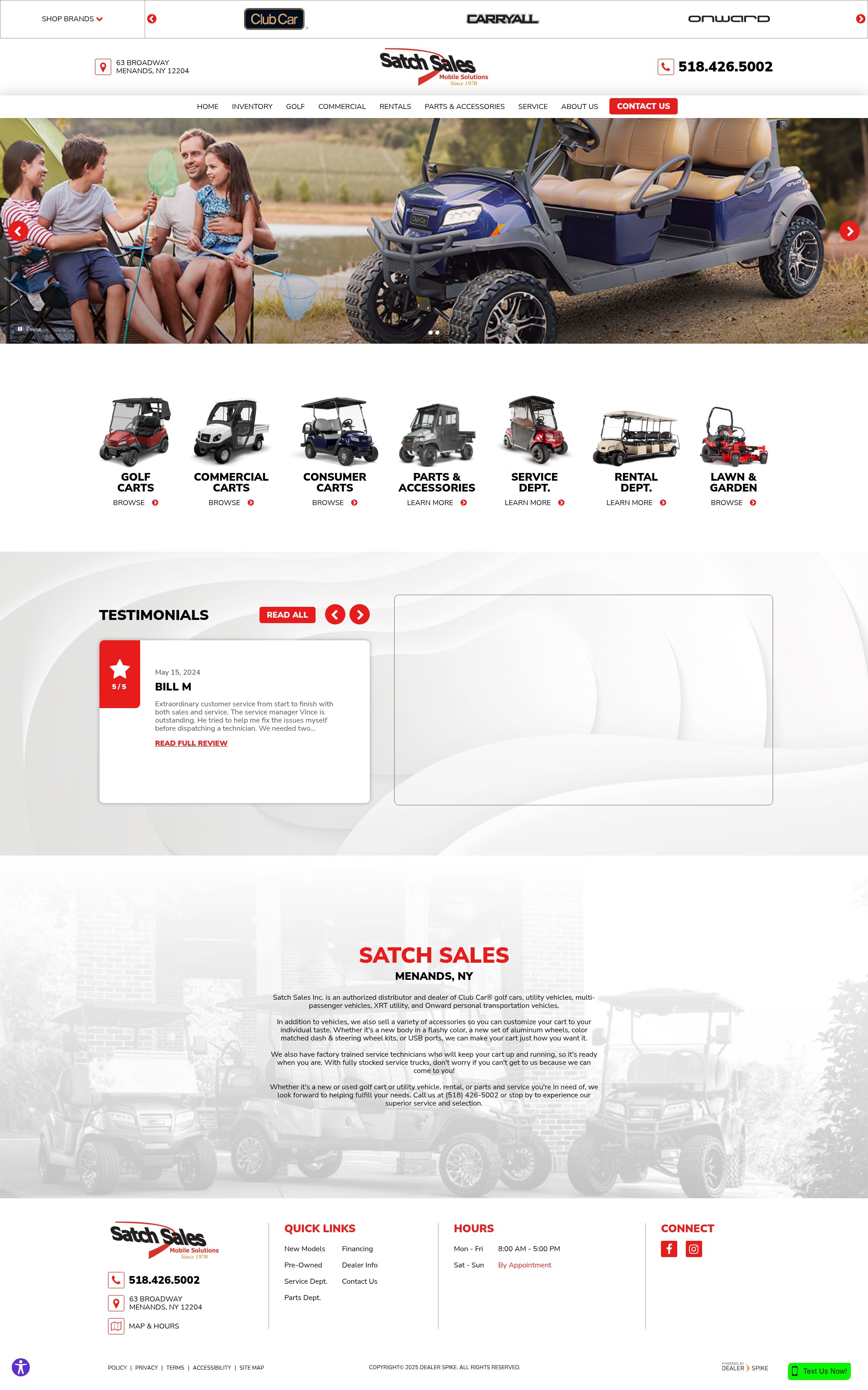 Screenshot of satchsales.com