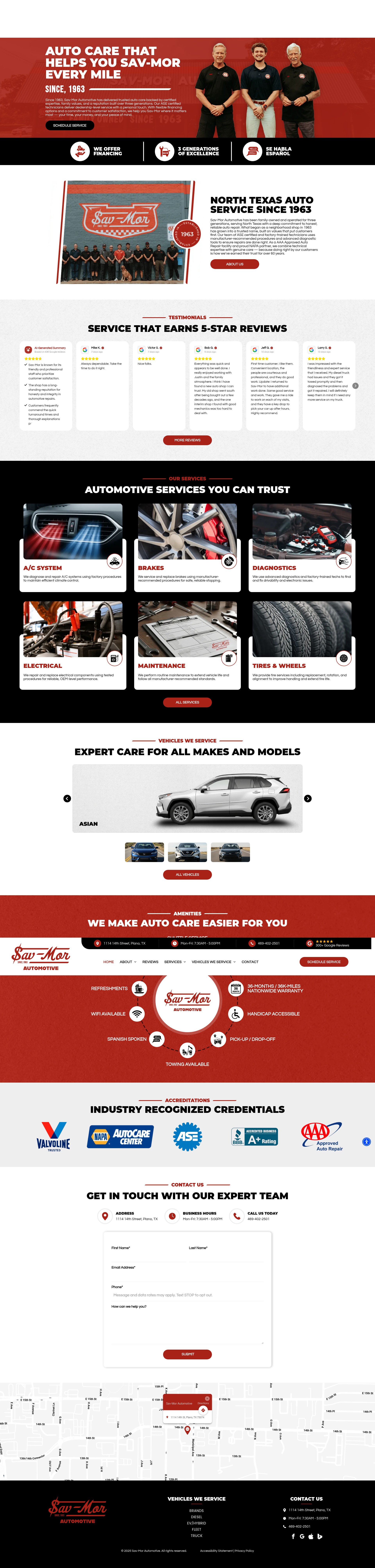 Screenshot of sav-morautomotive.com
