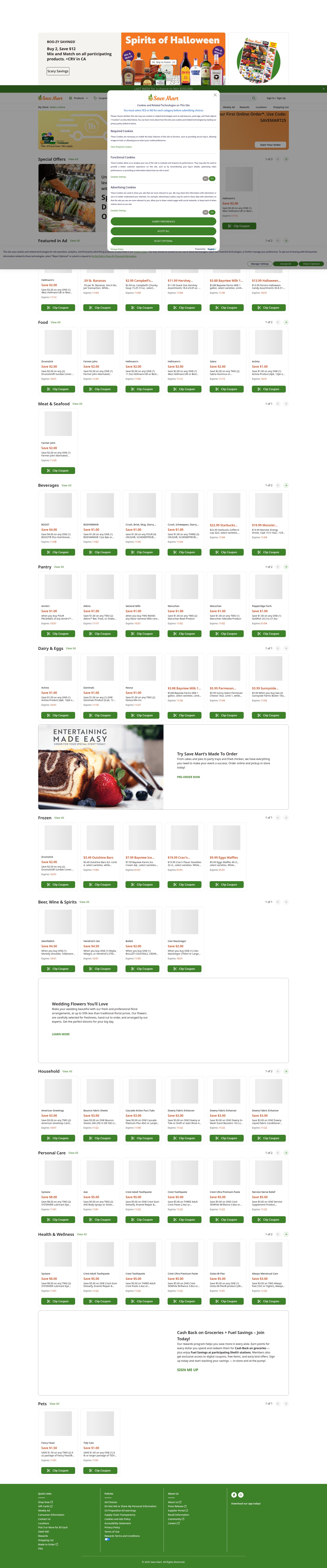 Screenshot of savemart.com