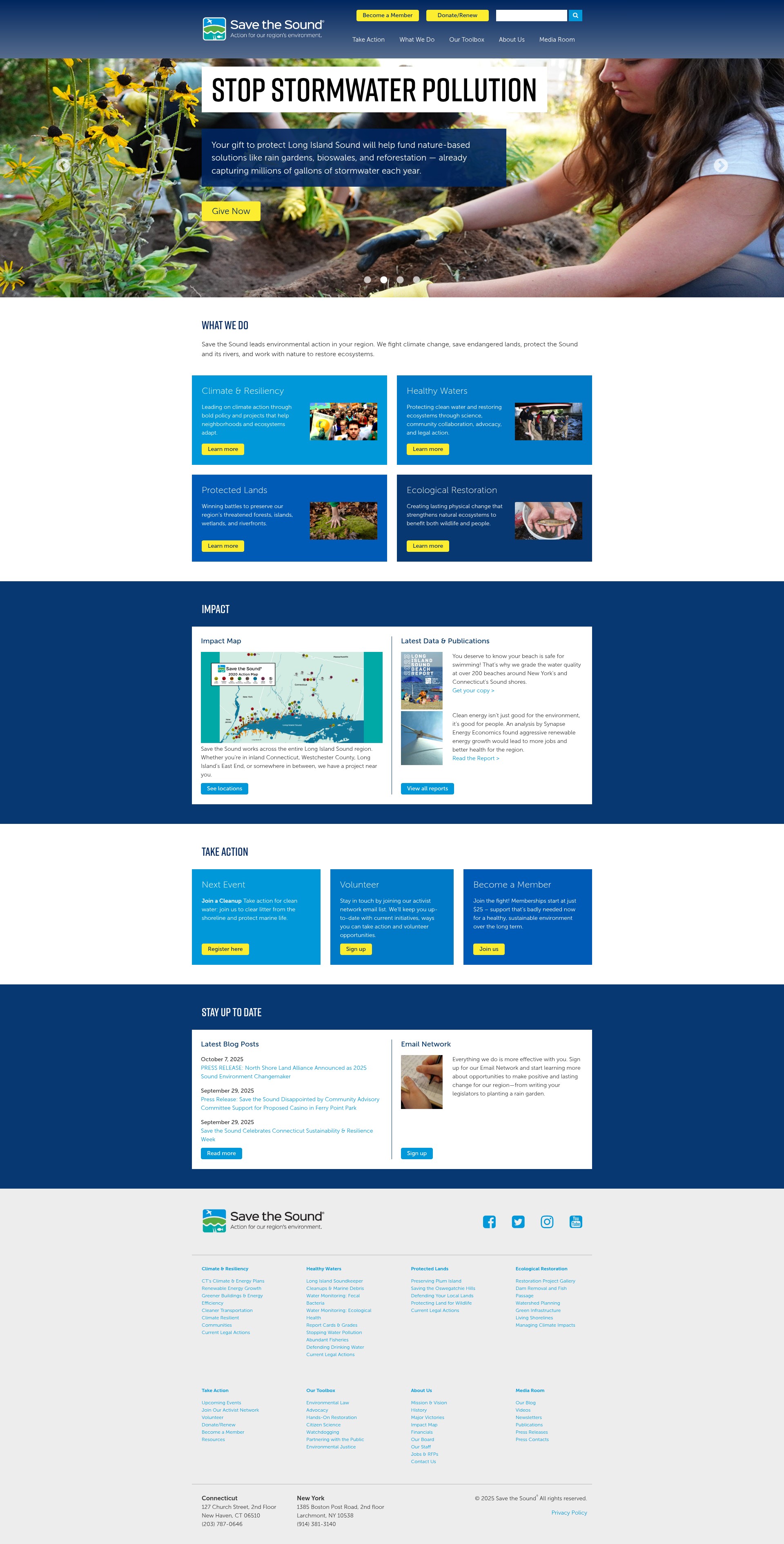 Screenshot of savethesound.org