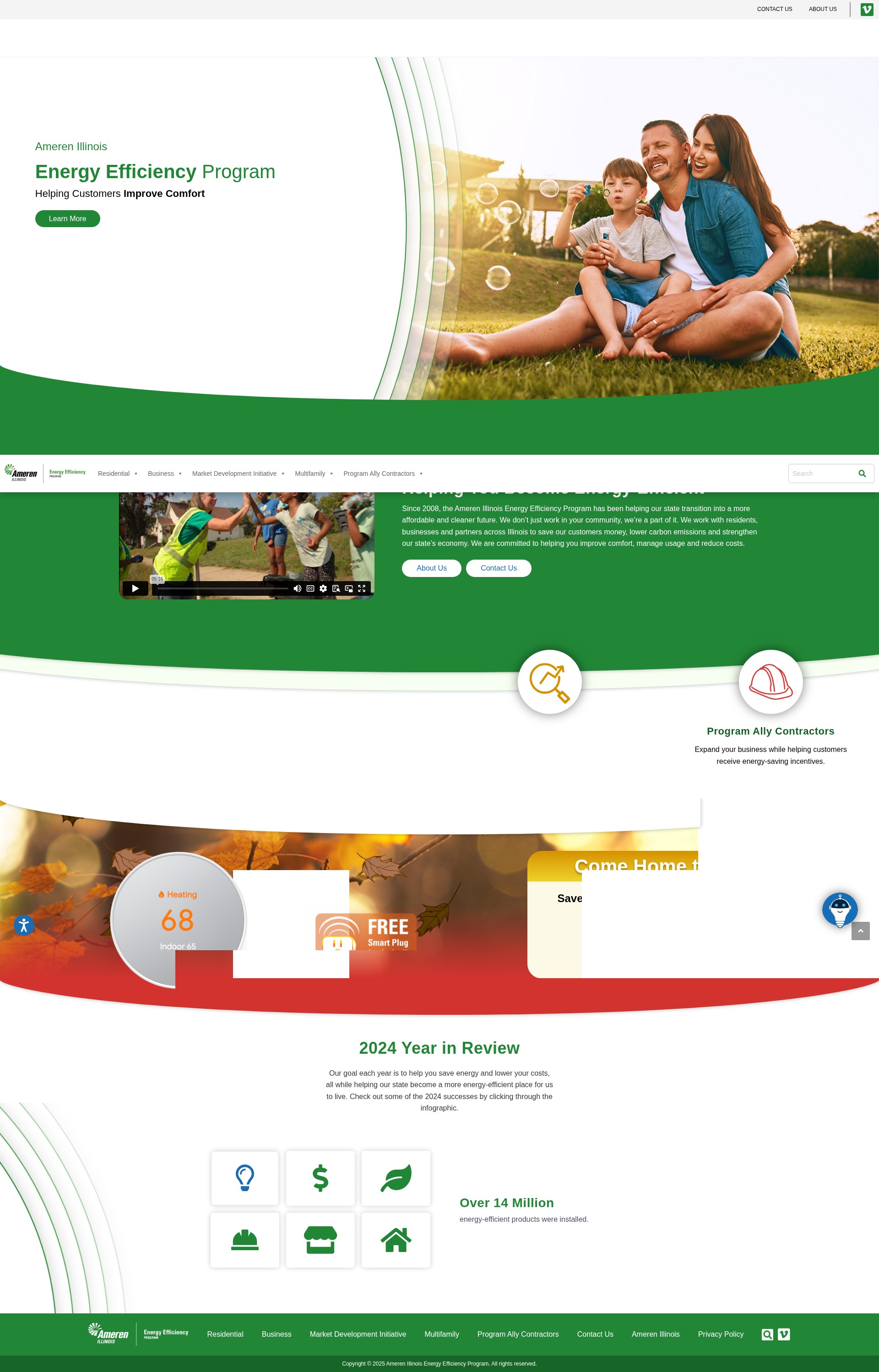 Screenshot of savewithamerenillinois.com