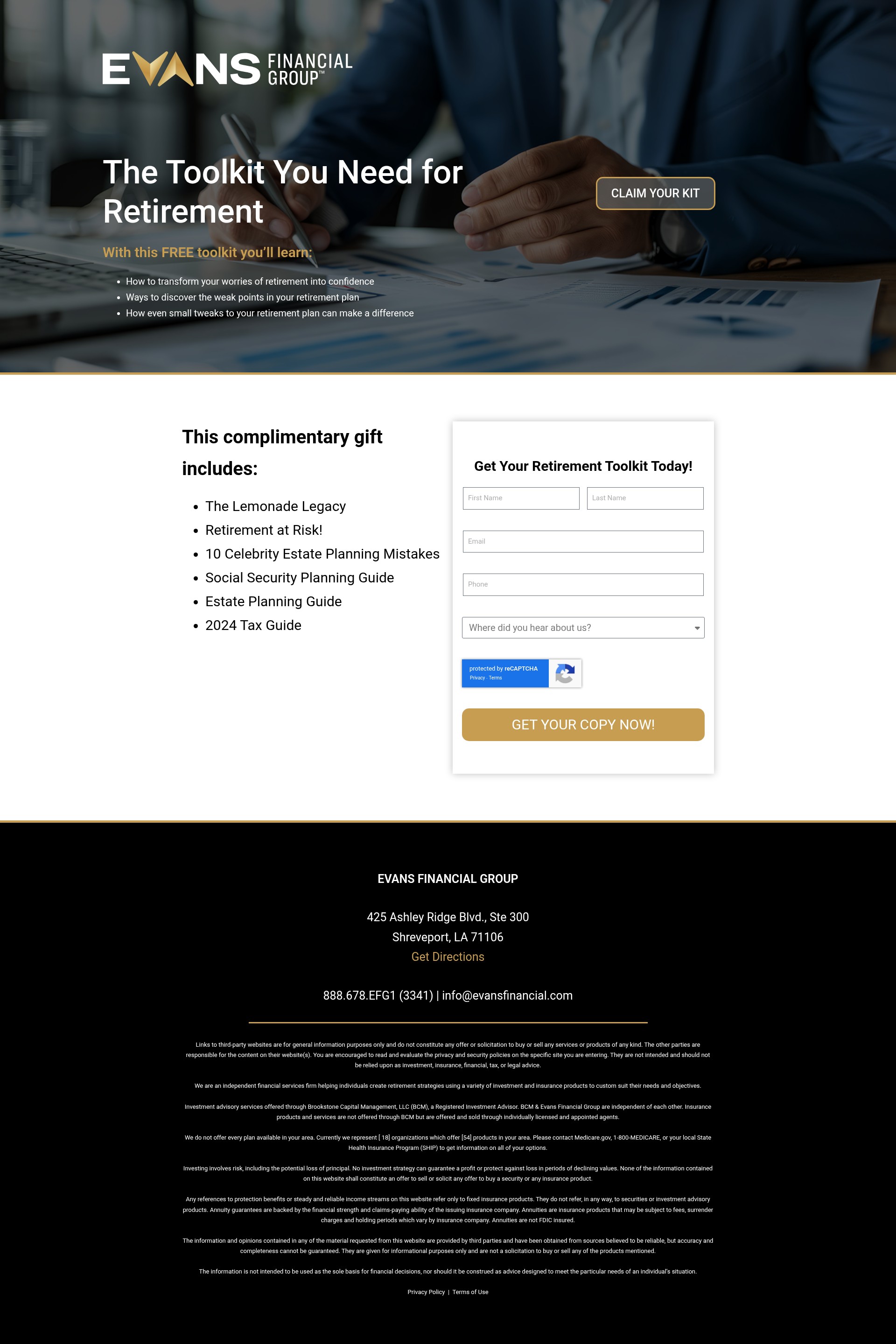 Screenshot of savingretirement.com