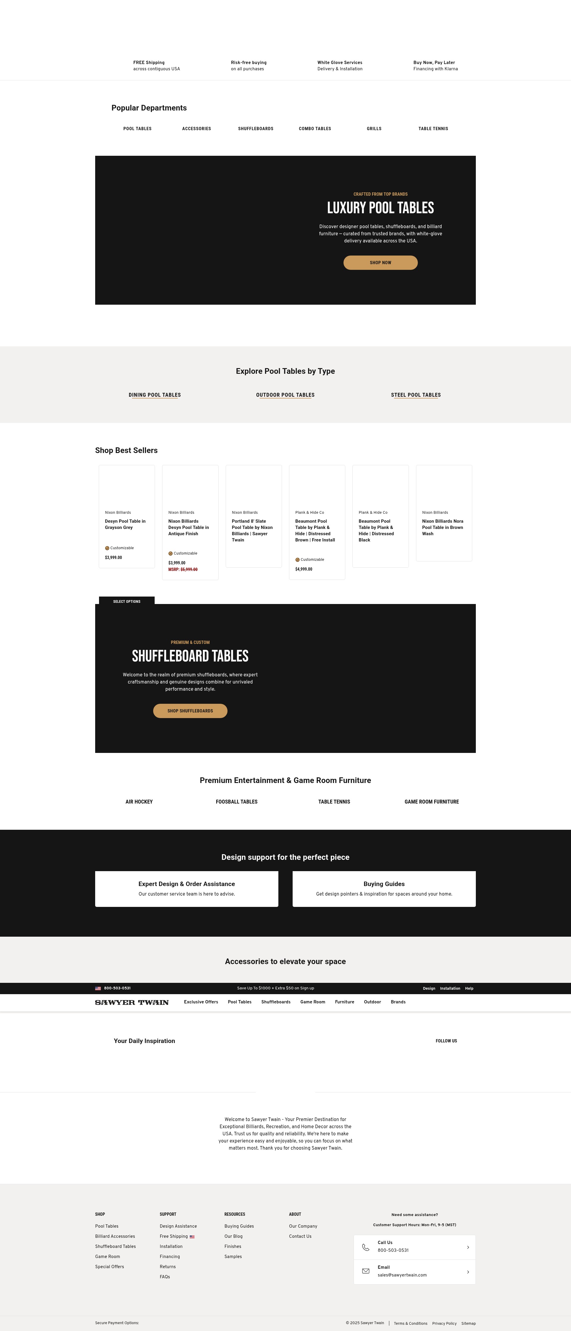 Screenshot of sawyertwain.com