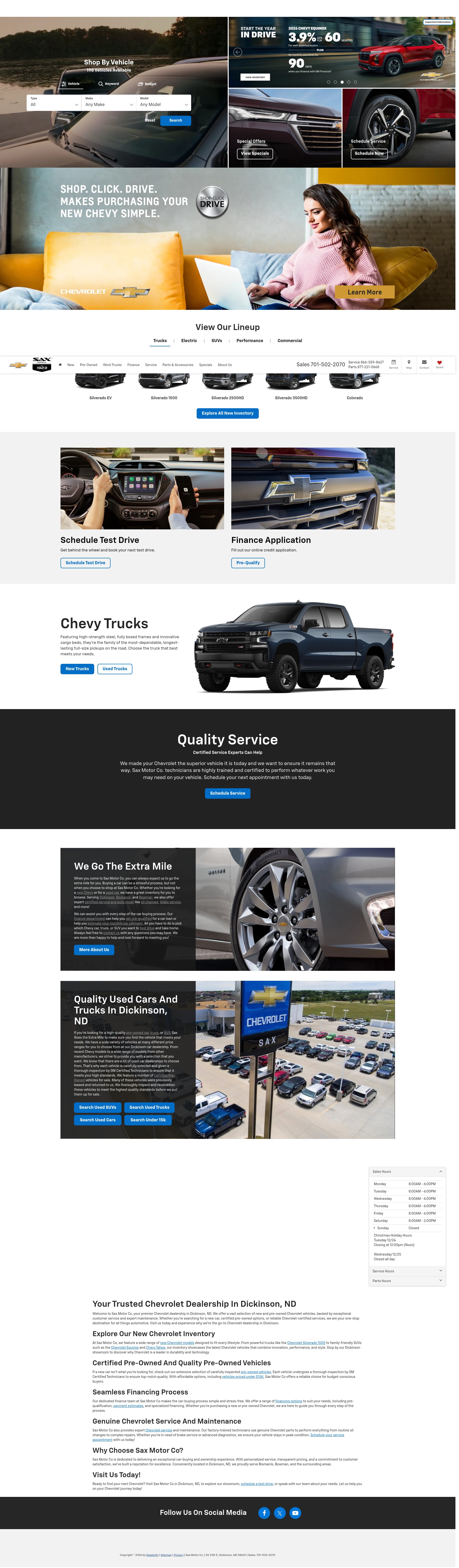 Screenshot of saxmotor.com