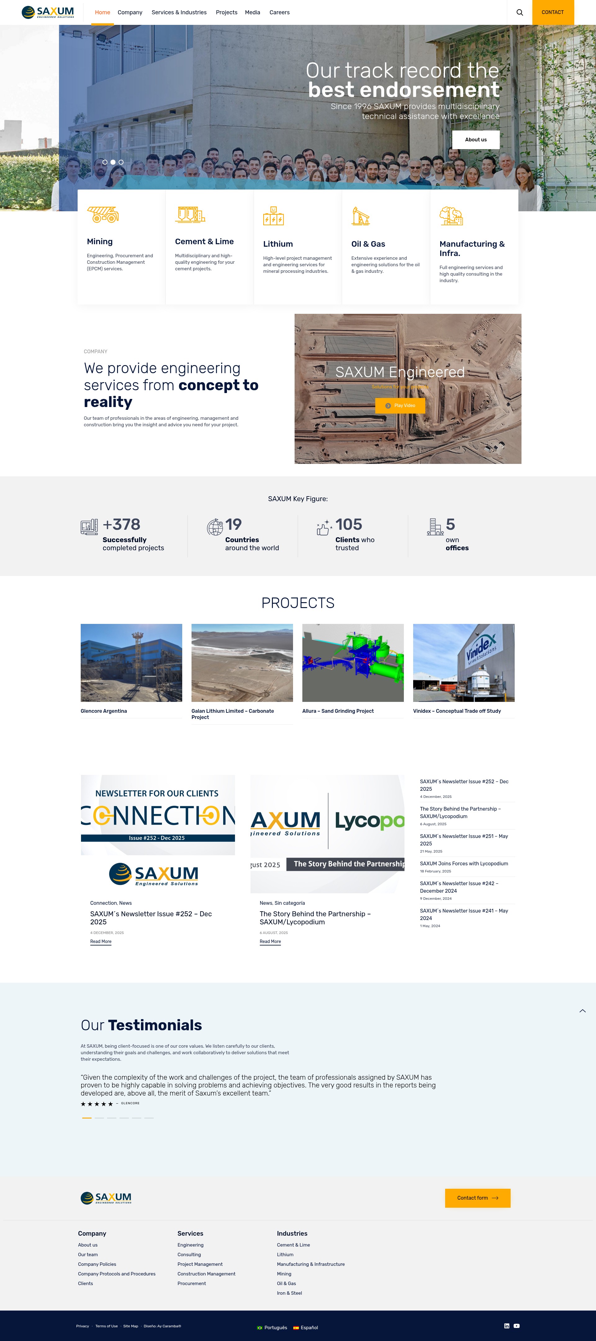 Screenshot of saxuming.net