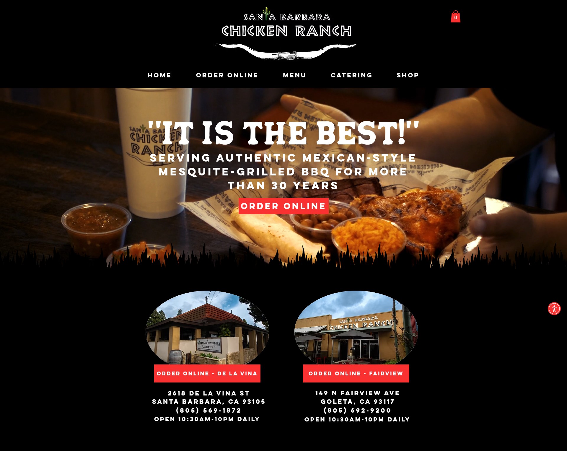 Screenshot of sbchickenranch.com