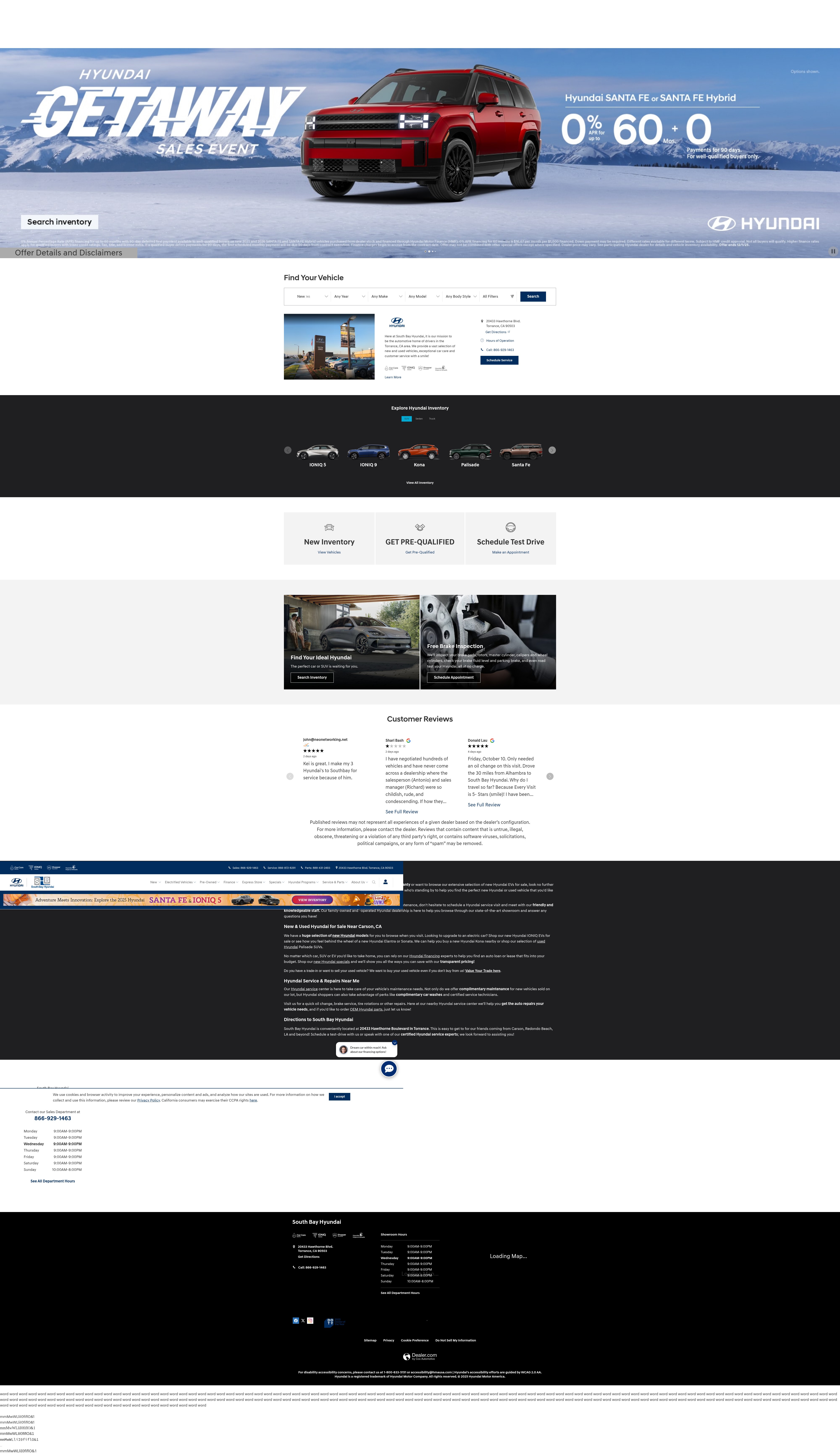 Screenshot of sbhyundai.com
