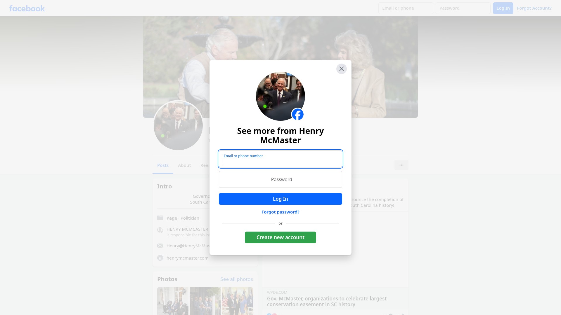 Screenshot of sc.gov