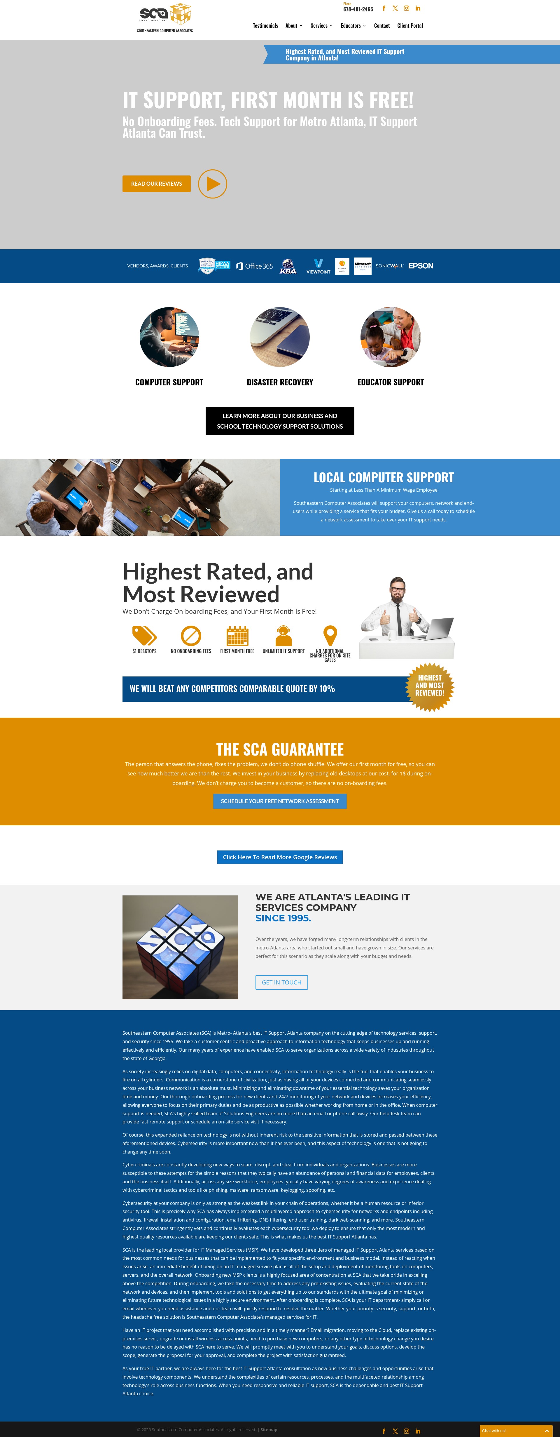 Screenshot of sca-atl.com