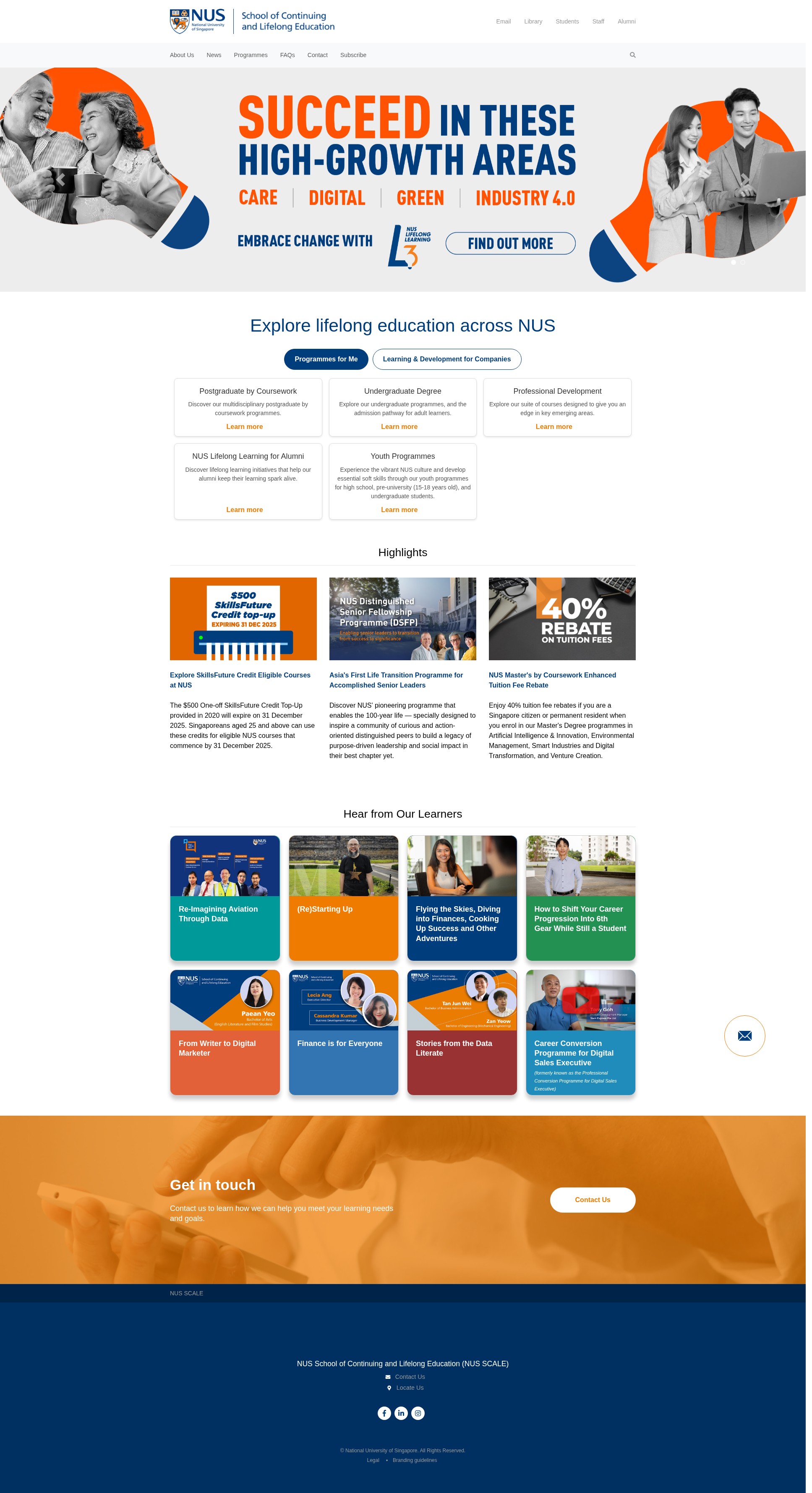 Screenshot of scale.nus.edu.sg