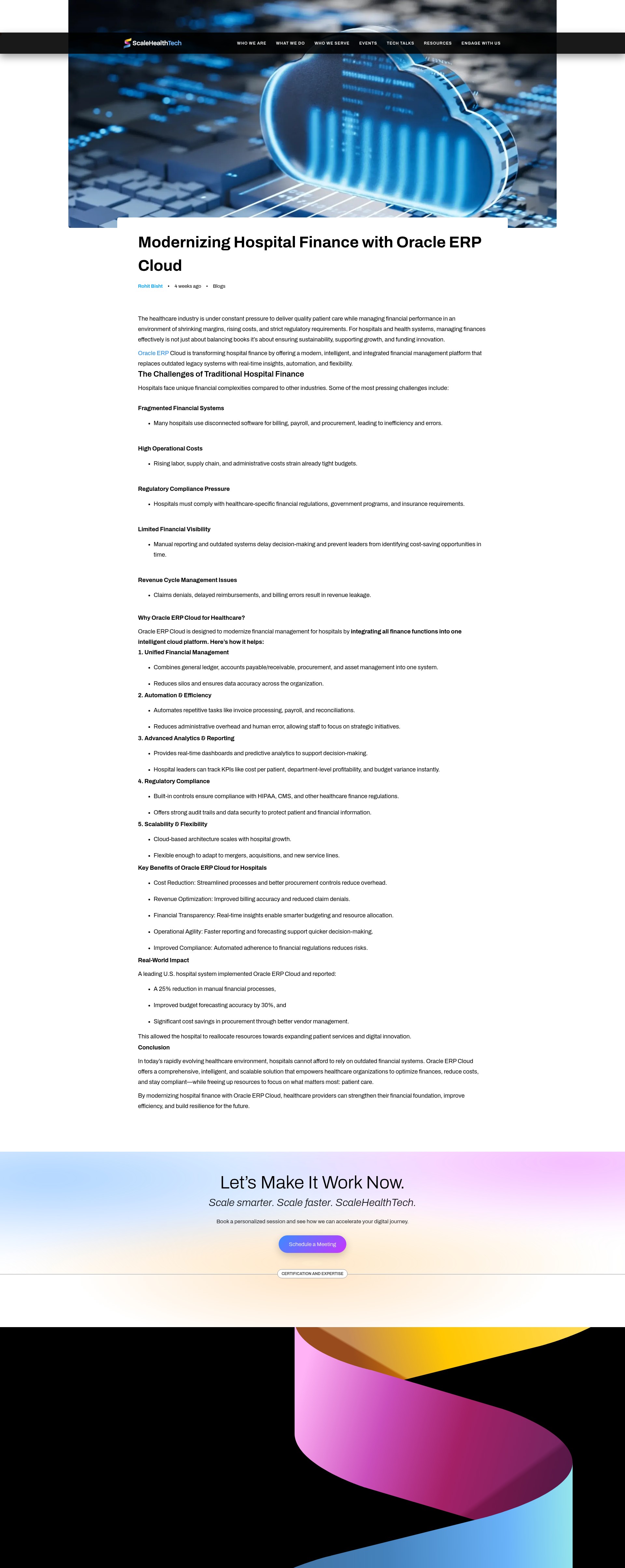 Screenshot of scalehealthtech.com