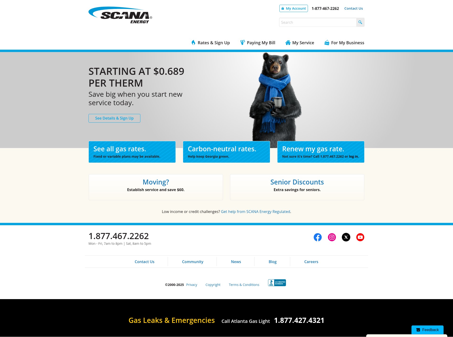 Screenshot of scanaenergy.com